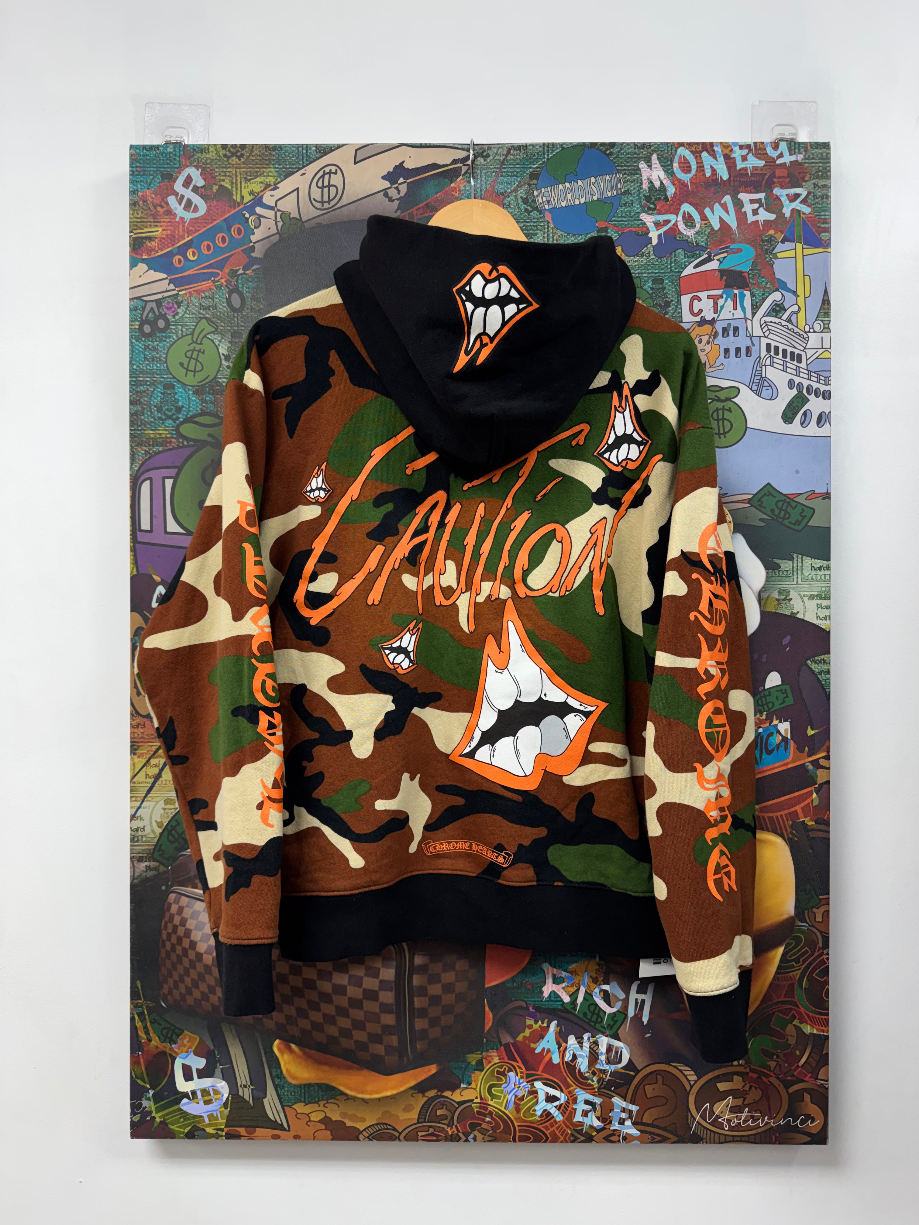 Chrome Hearts Matty Boy Caution Pullover Hoodie