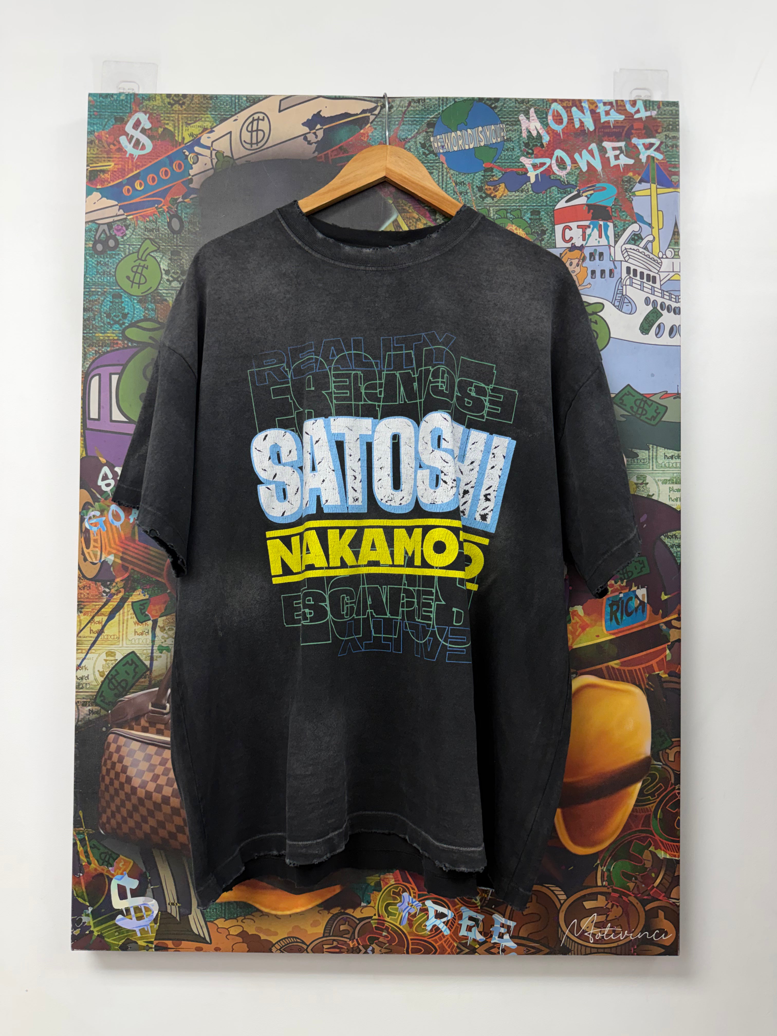 Satoshi Nakamoto Men Escape Reality Tee