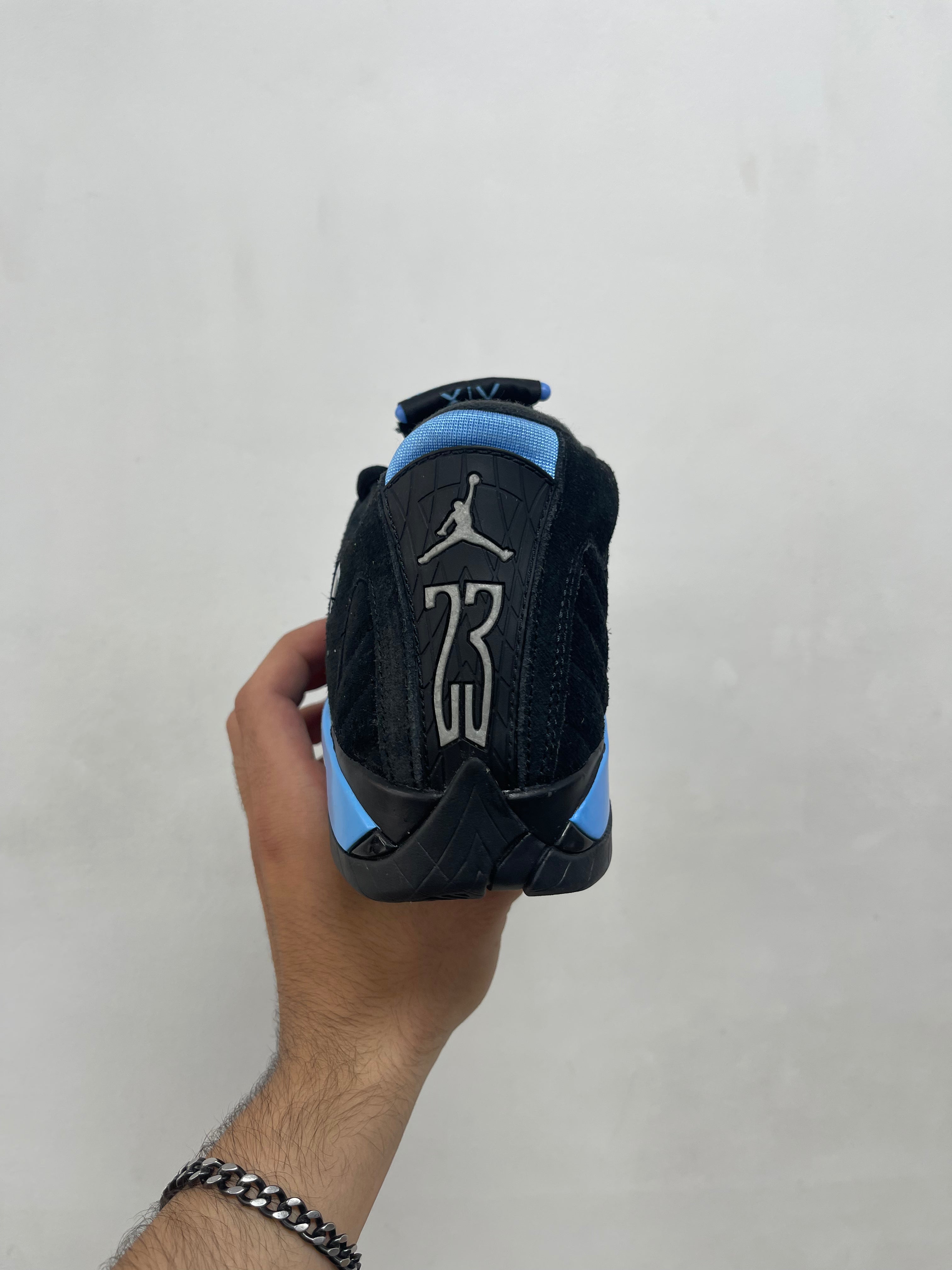 Jordan 14 Black Blue Sneakers