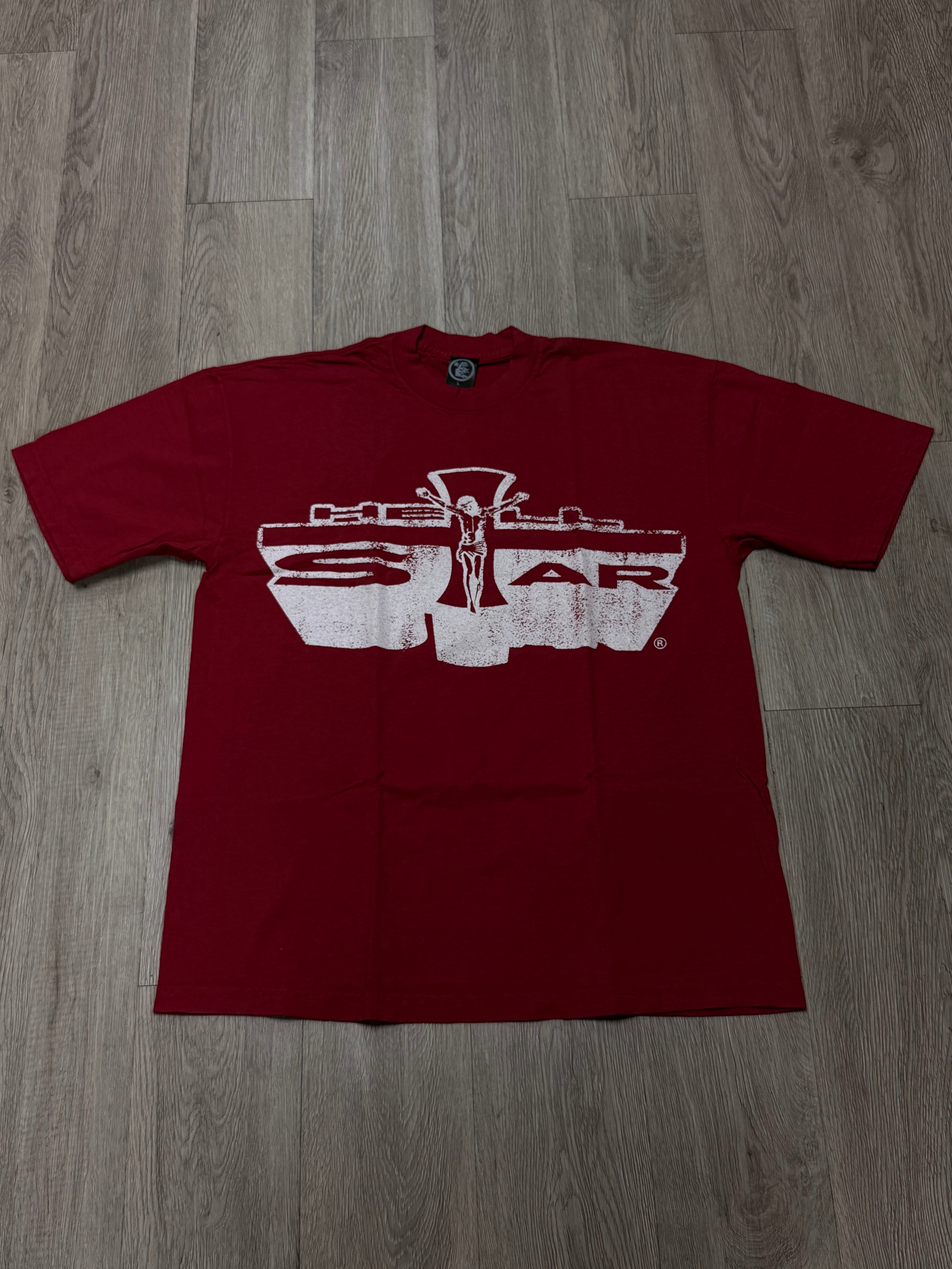 Hellstar Jesus Tee Red Large New