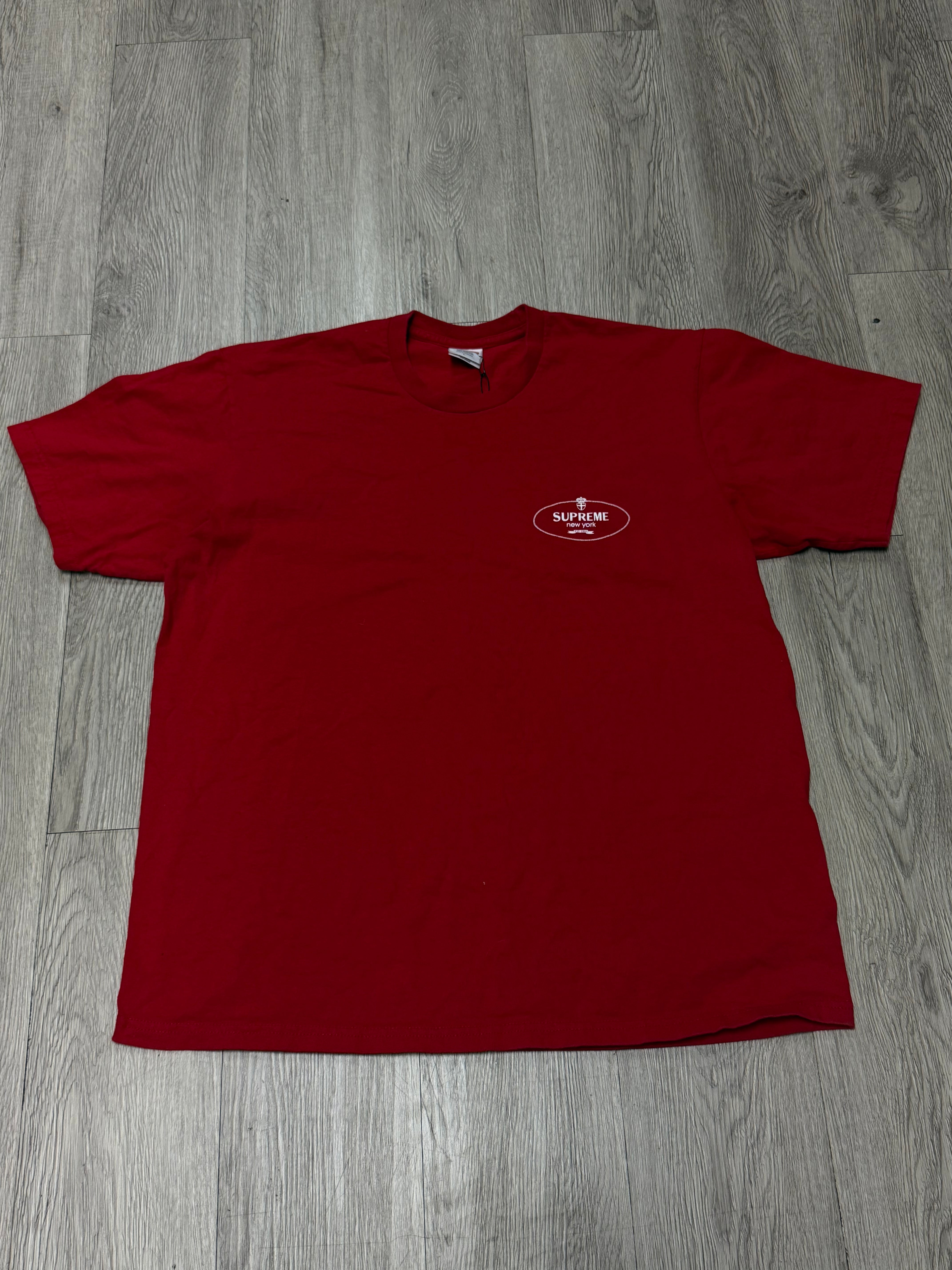 Supreme Red White New York Tee
