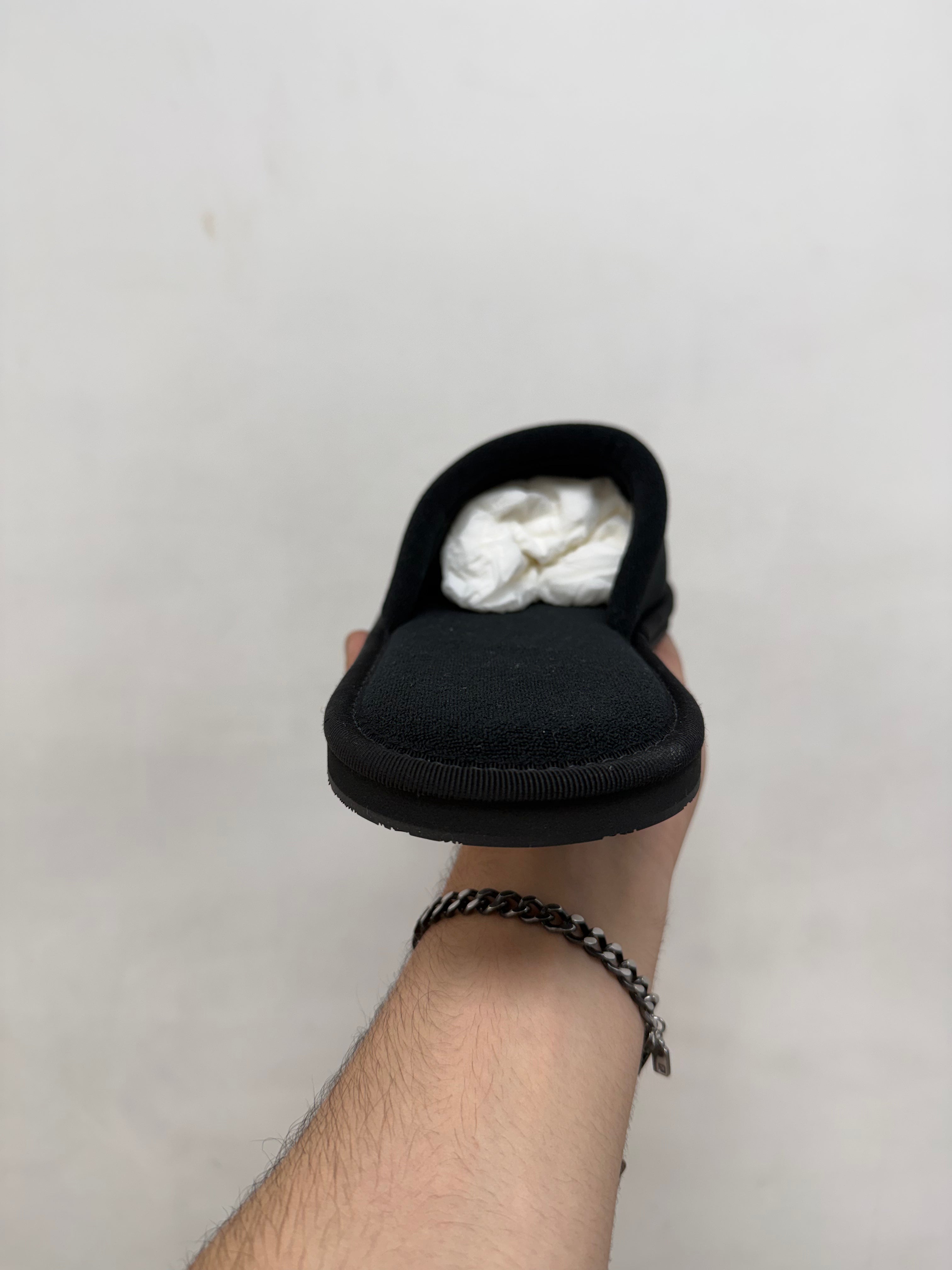 Chrome Hearts Black New York Horseshoe Slides