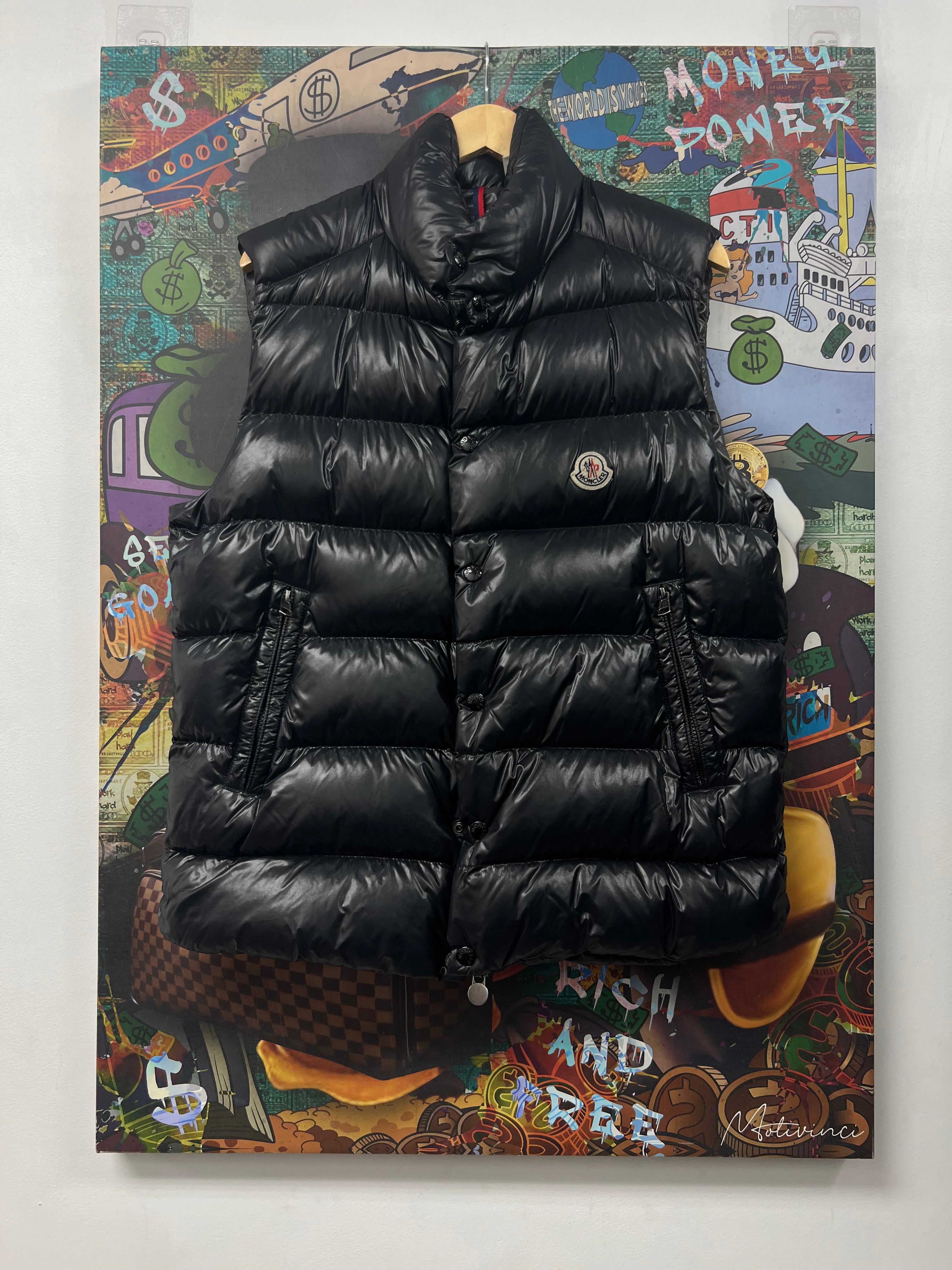 Moncler Black Puffer Vest