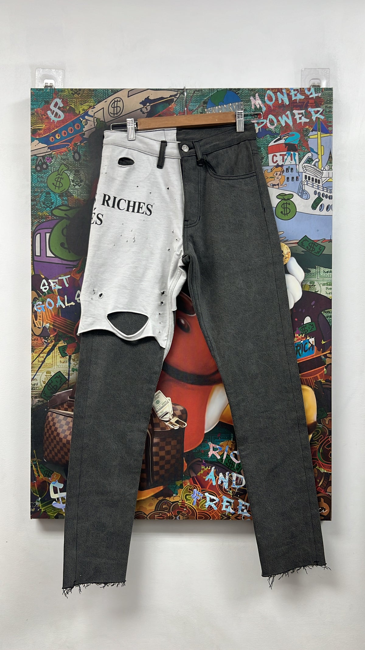 ENFANTS RICHES DÉPRIMÉS Black White Logo T-Shirt Jeans