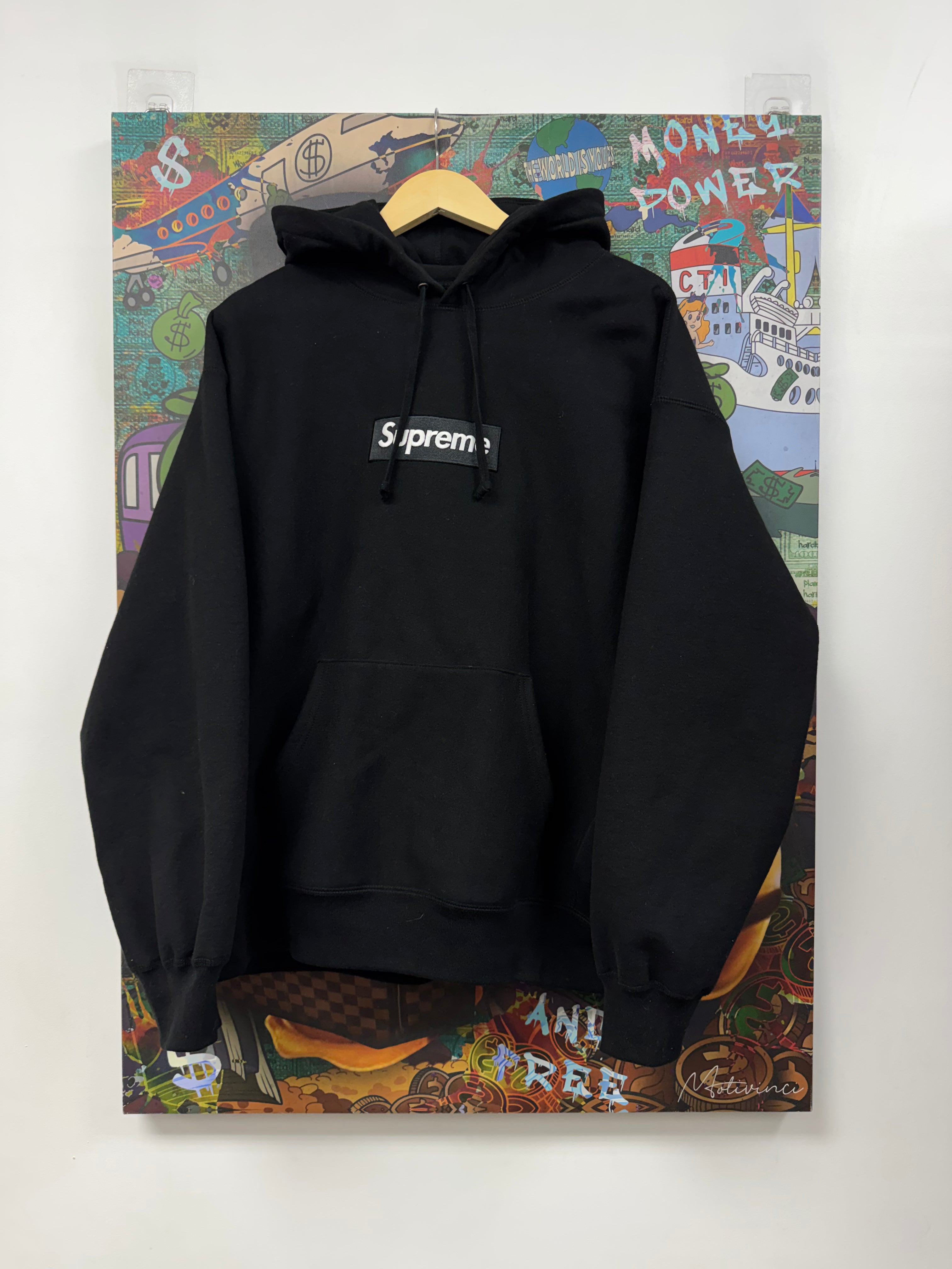 Supreme Black Bogo Hoodie