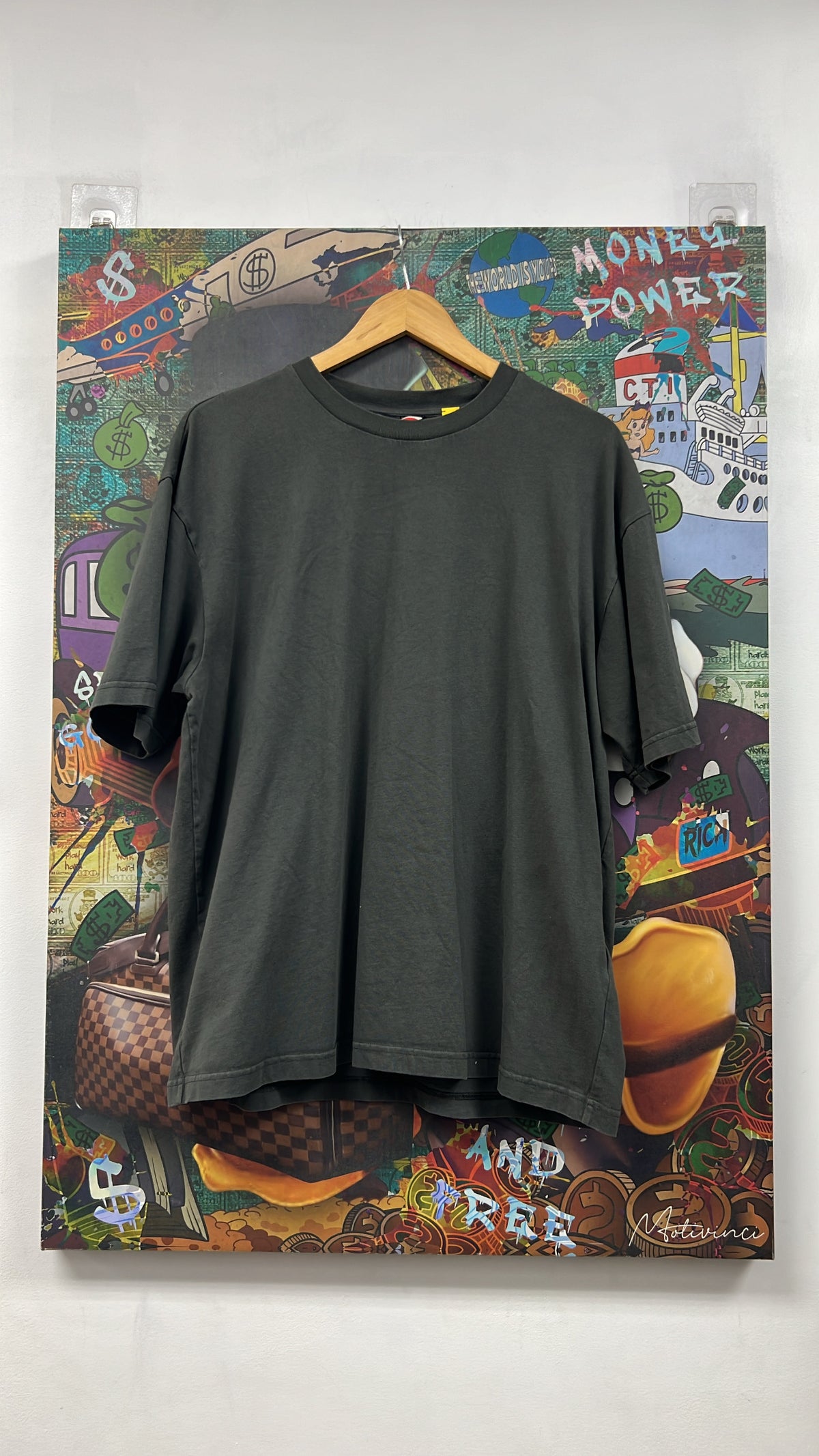 Moncler Grey Logo Tee