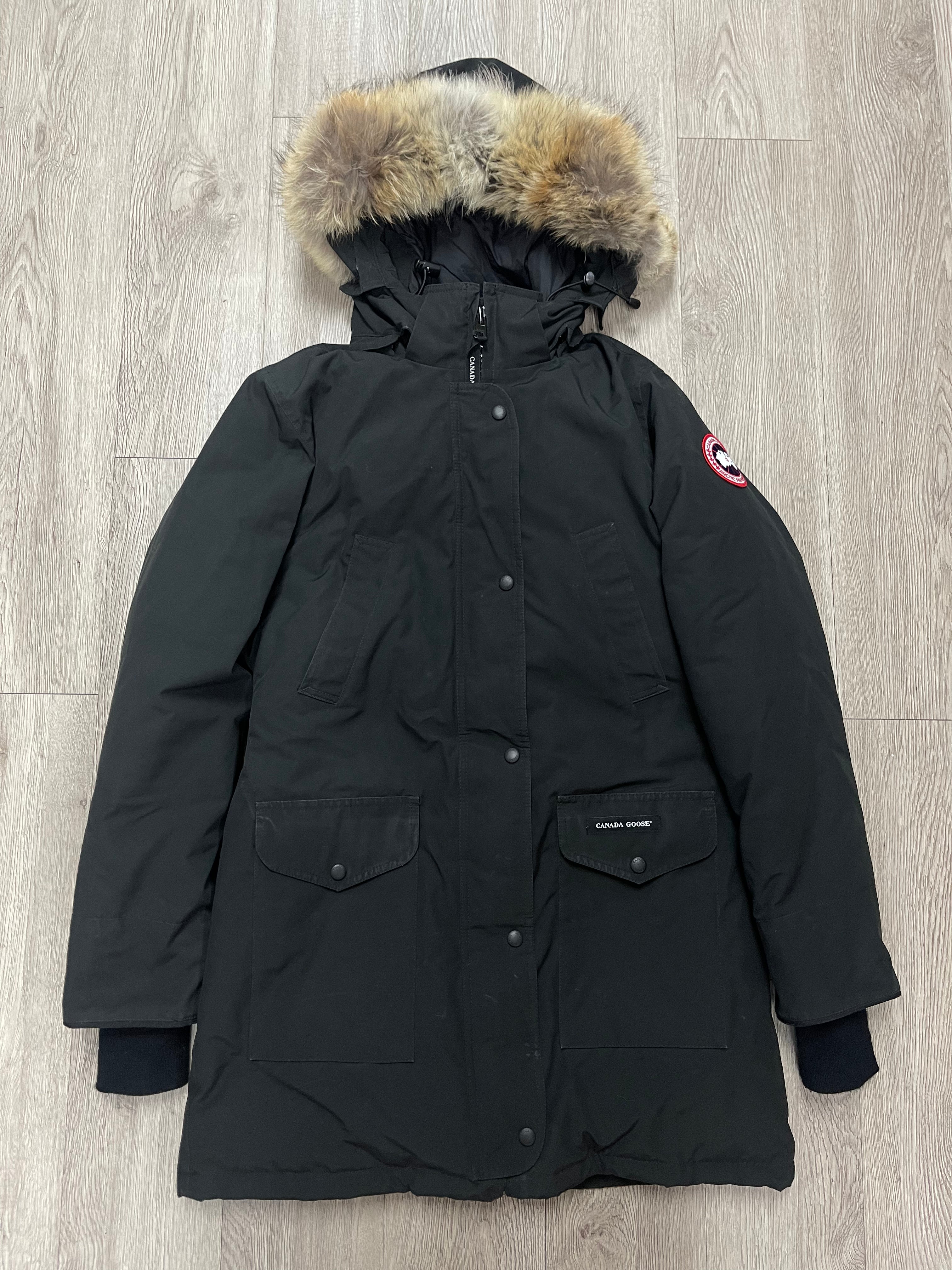 Canada Goose Black Brown Fur Women's Parka Jacket