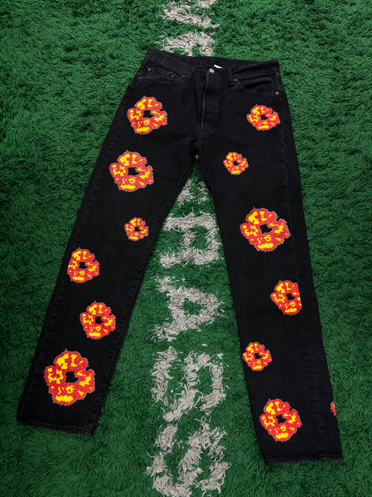 Denim Tears Jeans Offset Black  Used 34