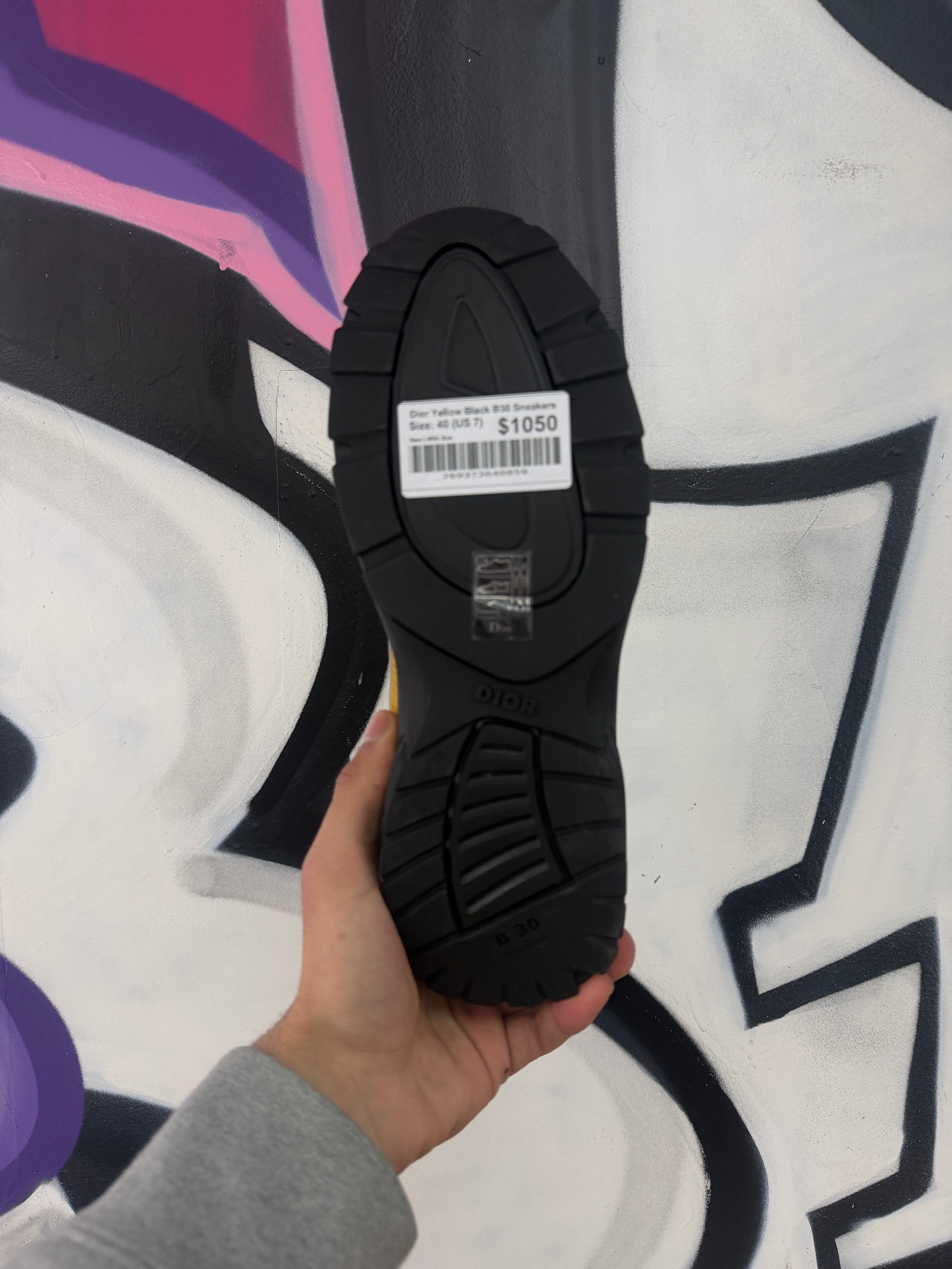 Dior Yellow Black B30 Sneakers