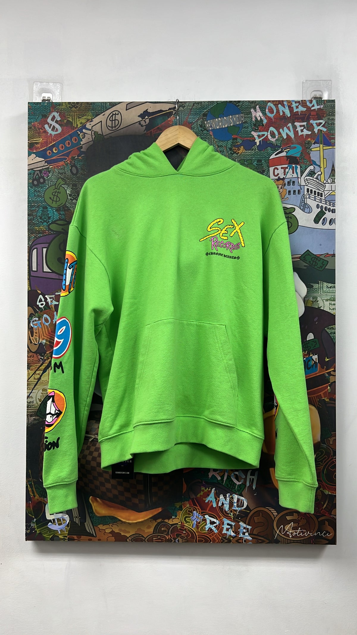 Chrome Hearts Matty Boy Green Sex Records Hoodie