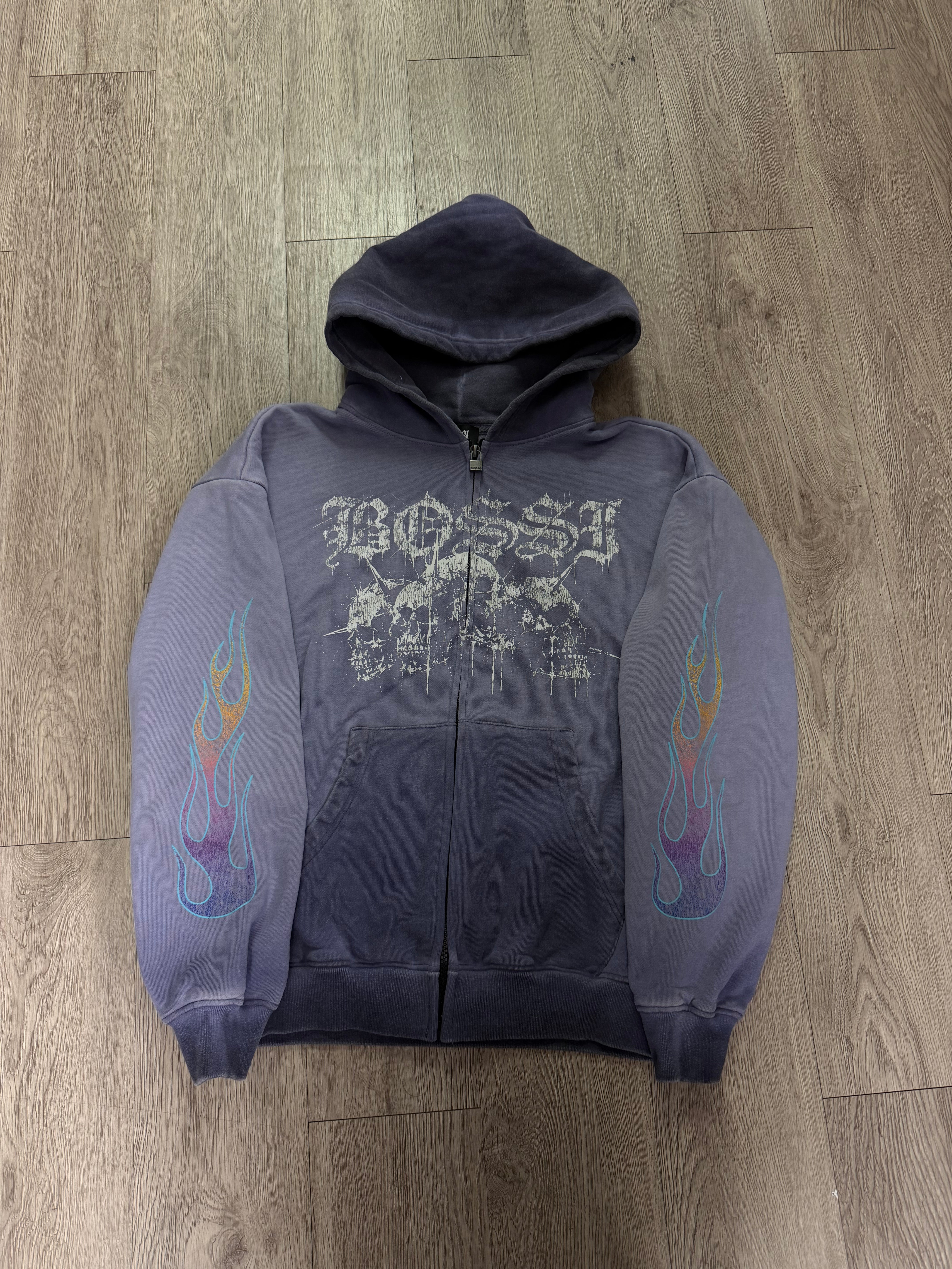 Bossi Blue Skull Hoodie