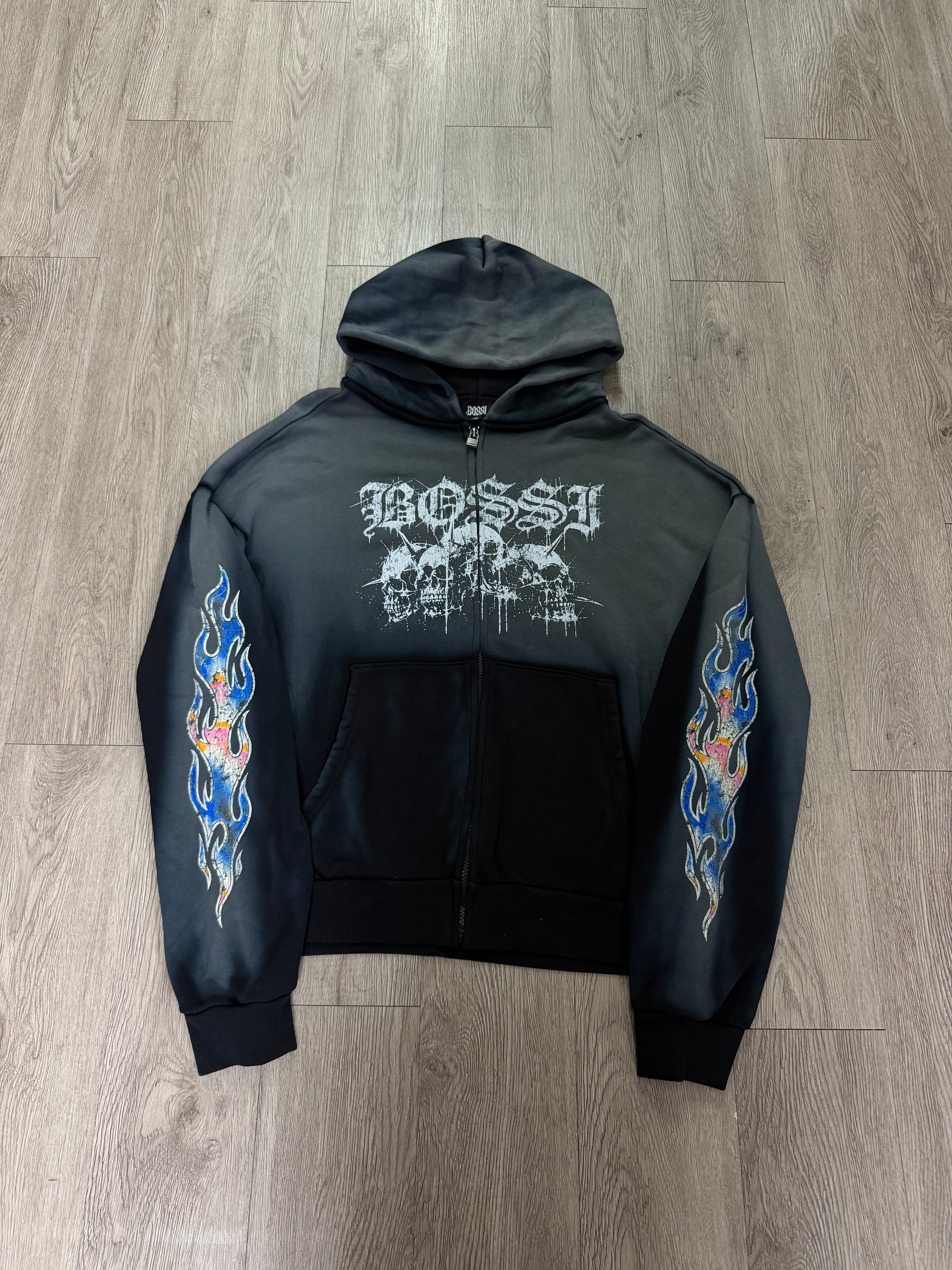 Bossi Skull Pile Grey Hoodie