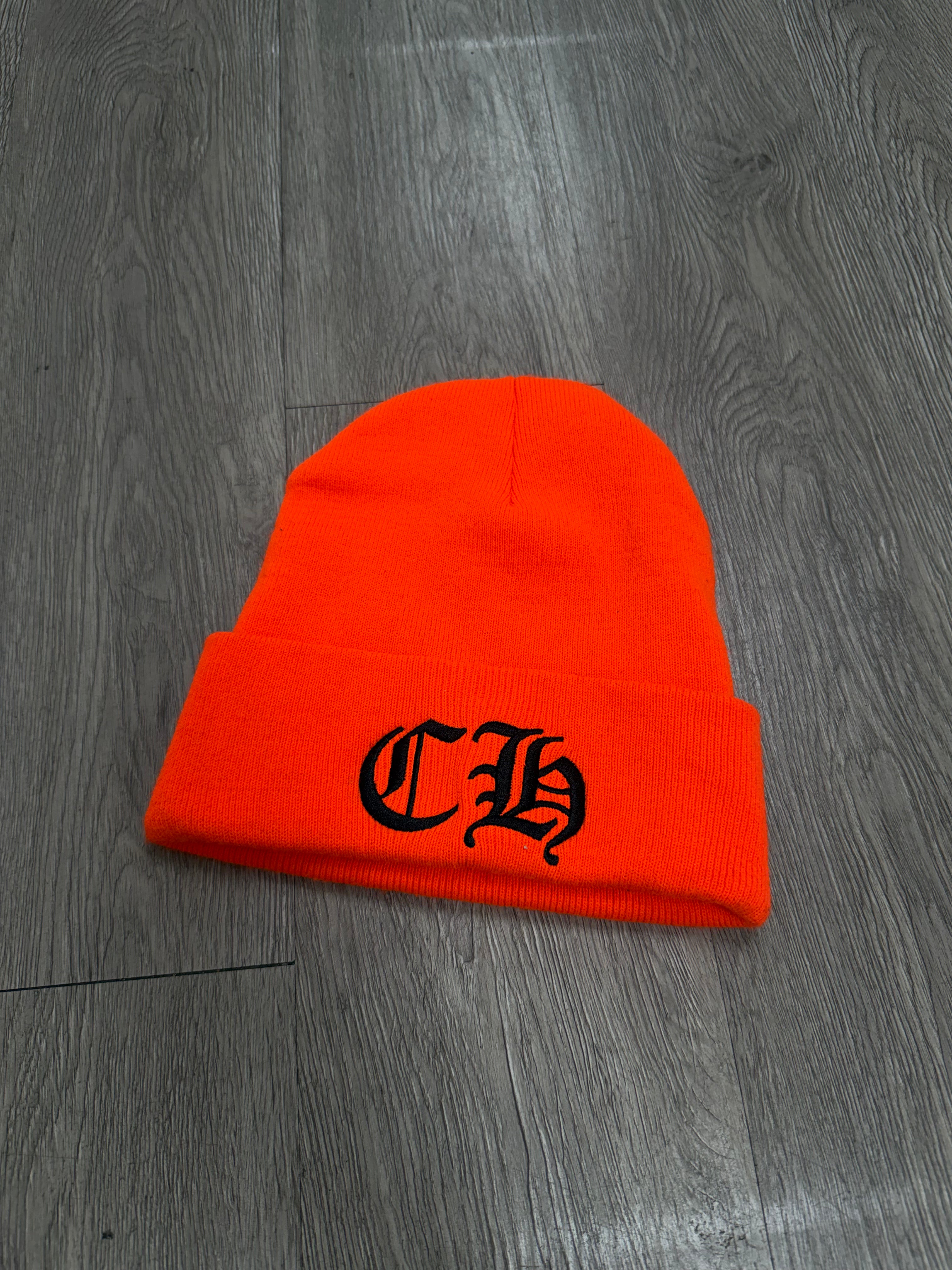 Chrome  Hearts Orange Black CH Beanie