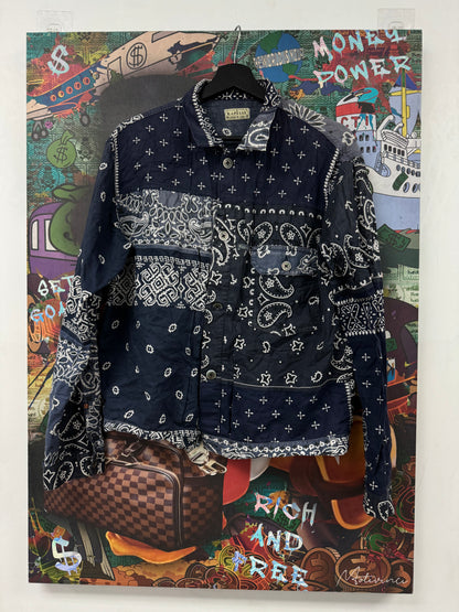 Kapital Blue Paisley Button Up Used 4 (Fits Medium)