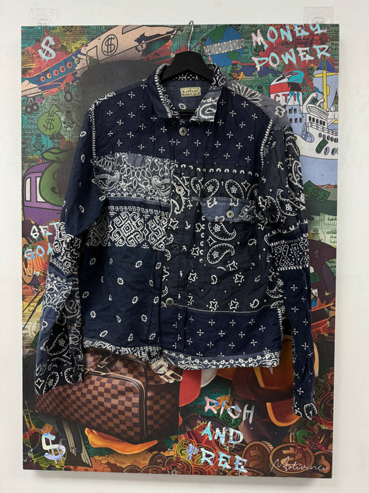 Kapital Blue Paisley Button Up Used 4 (Fits Medium) N/A