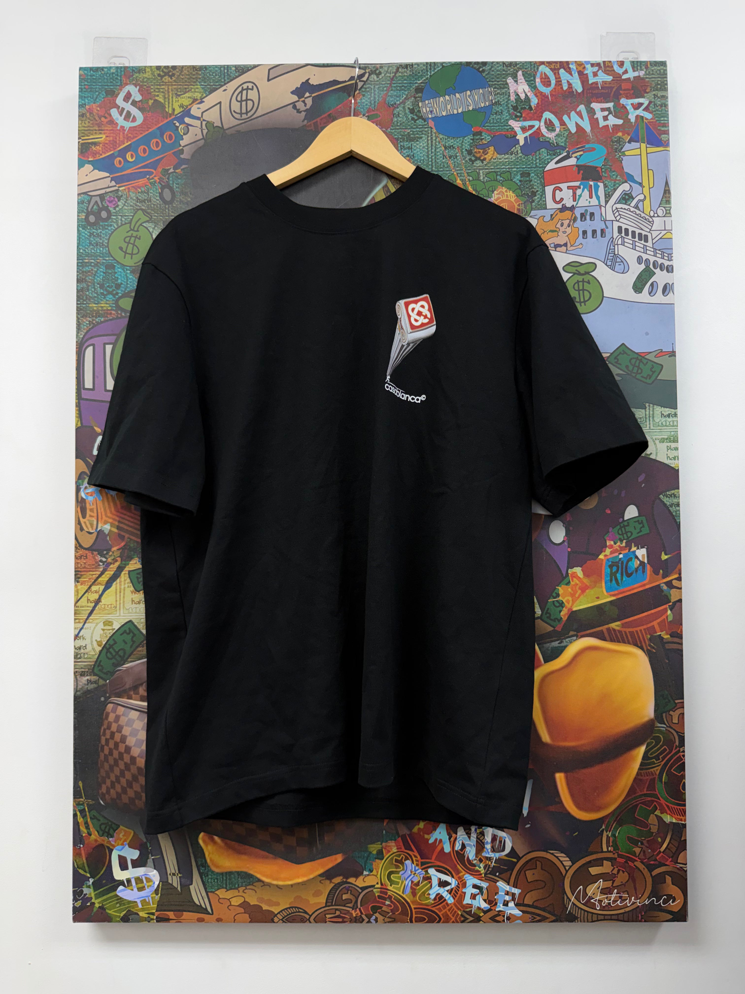 Casablanca Black Red Pillar Tee