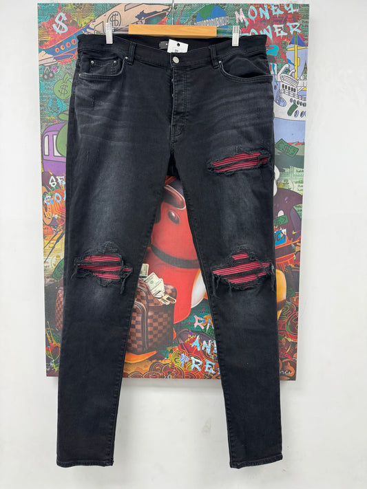Amiri MX1 Black Red Patch (Faded) Used 38 N/A