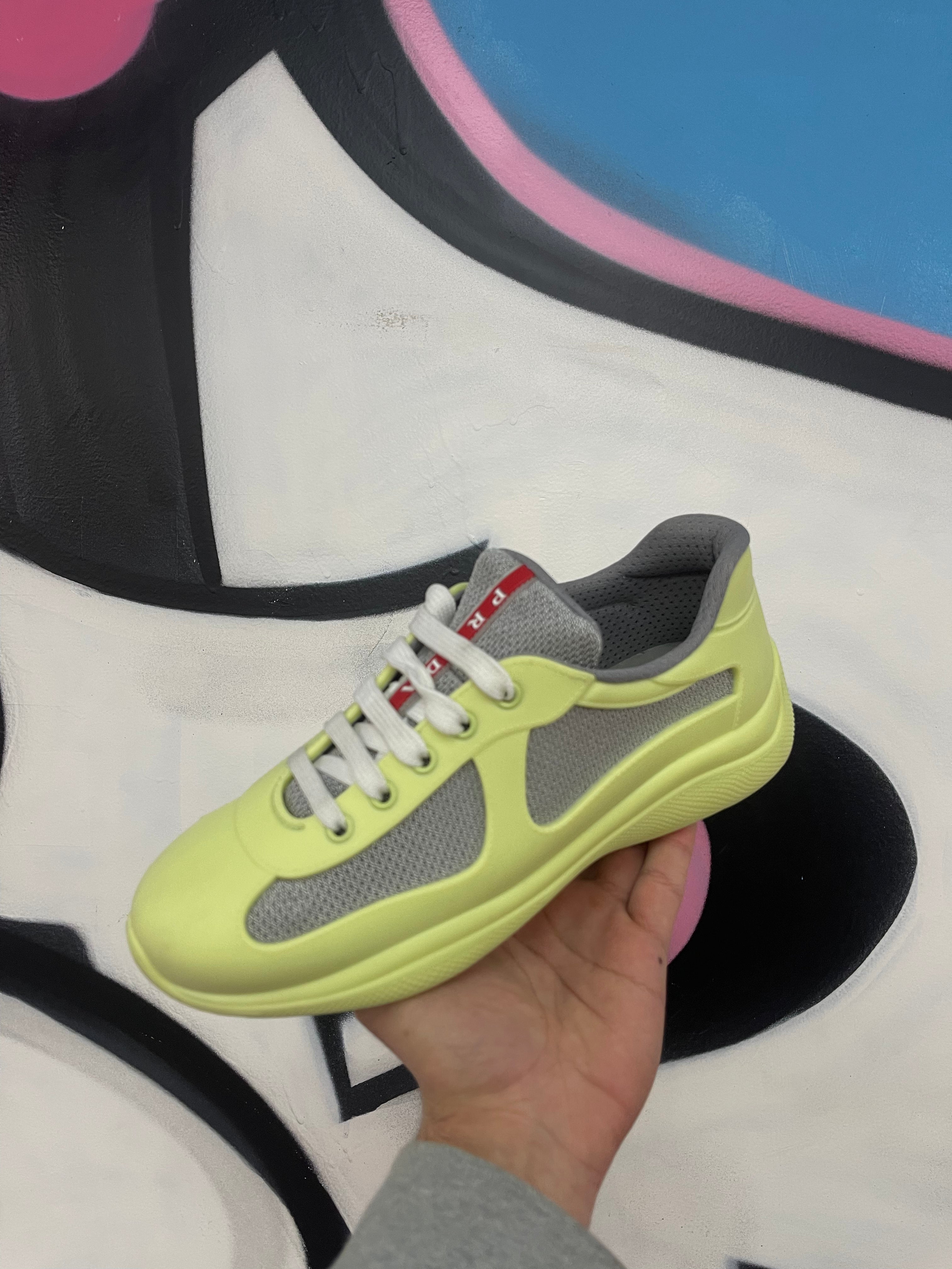 Prada Cup Lime White  Used With Box