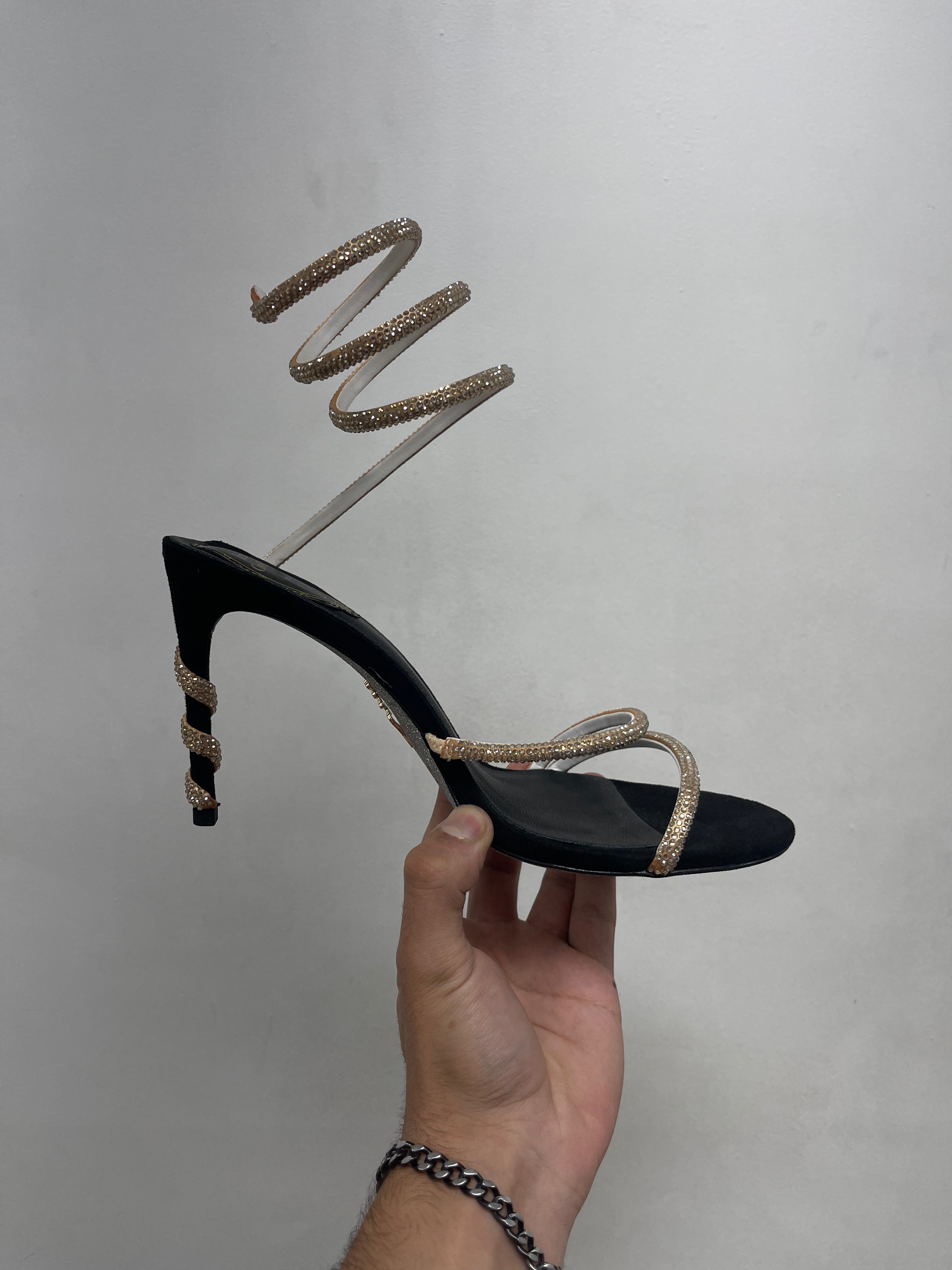 Rene Caovilla Margot Crystal Heels