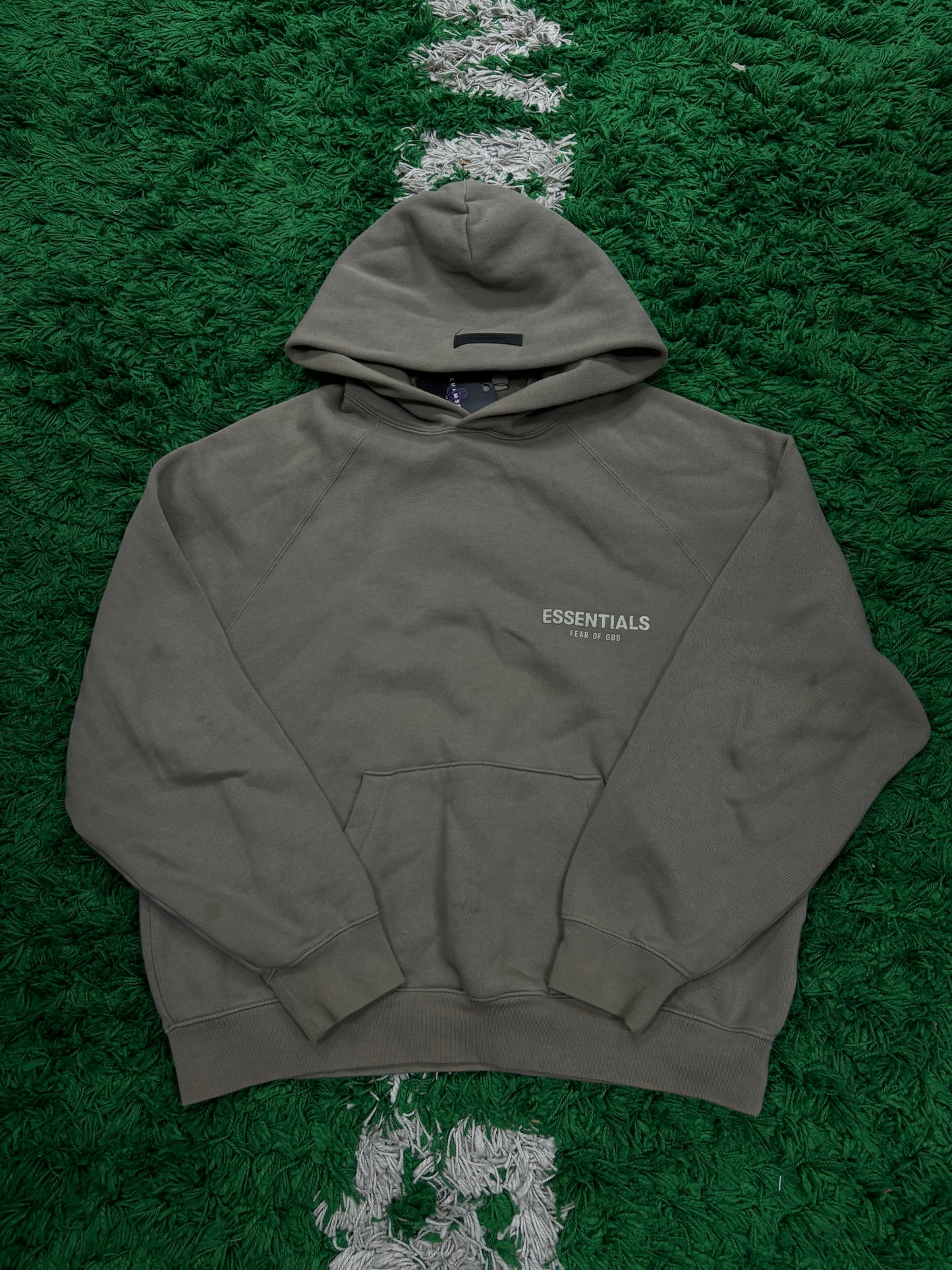 Essentials Hoodie Taupe Used Small