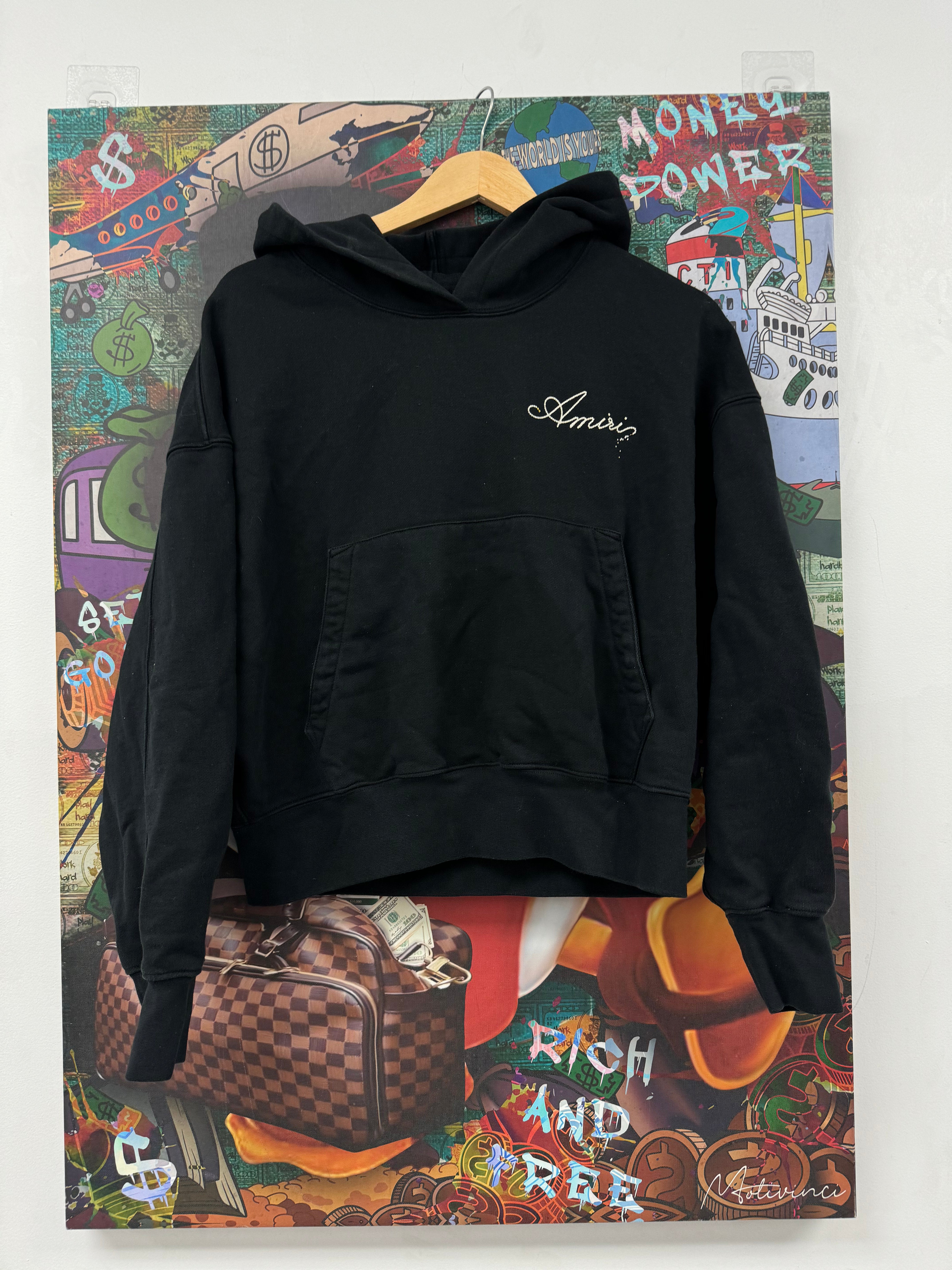 Amiri Cocktail Hoodie Black Used Female's Large