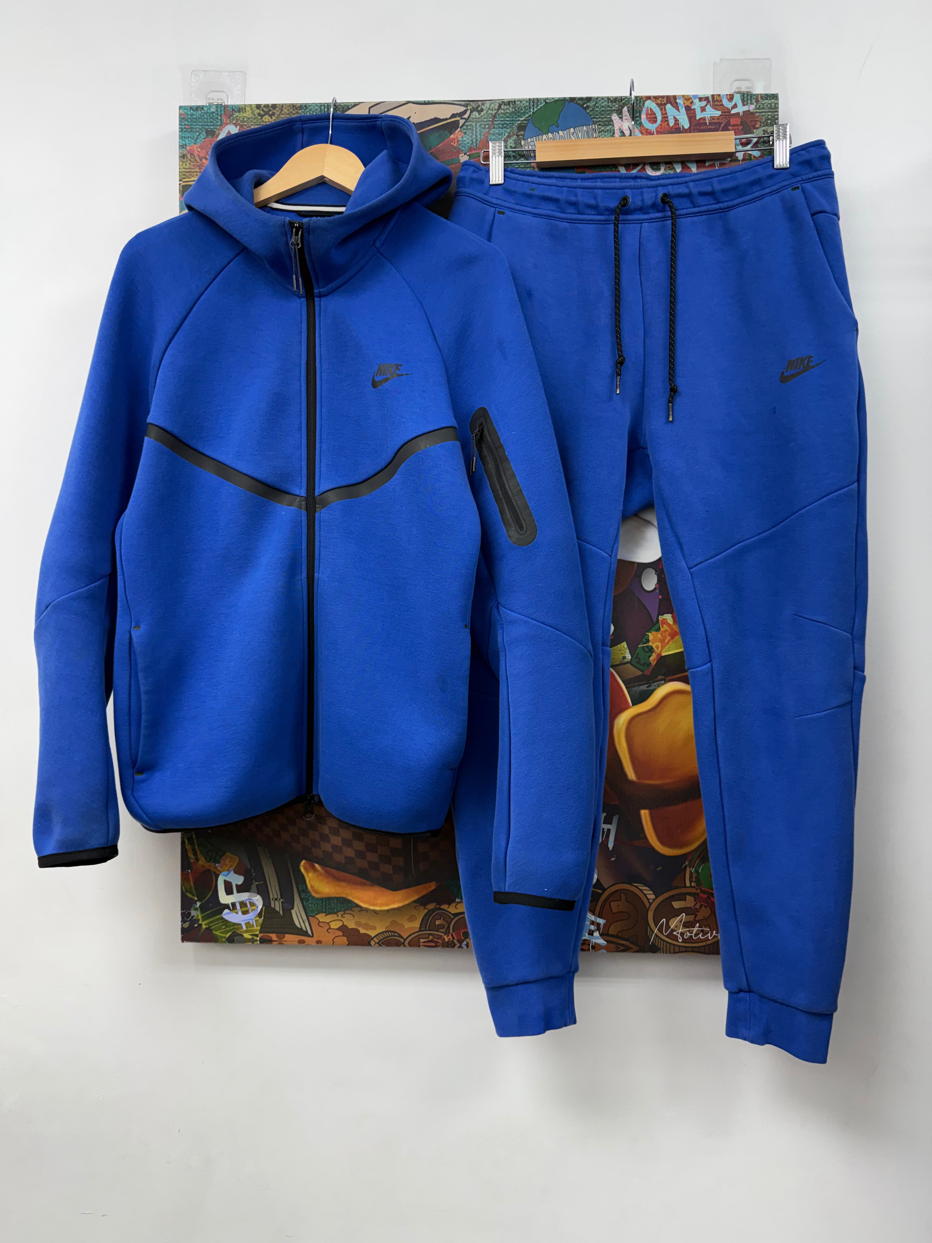 Nike Blue Tech Sweatsuit