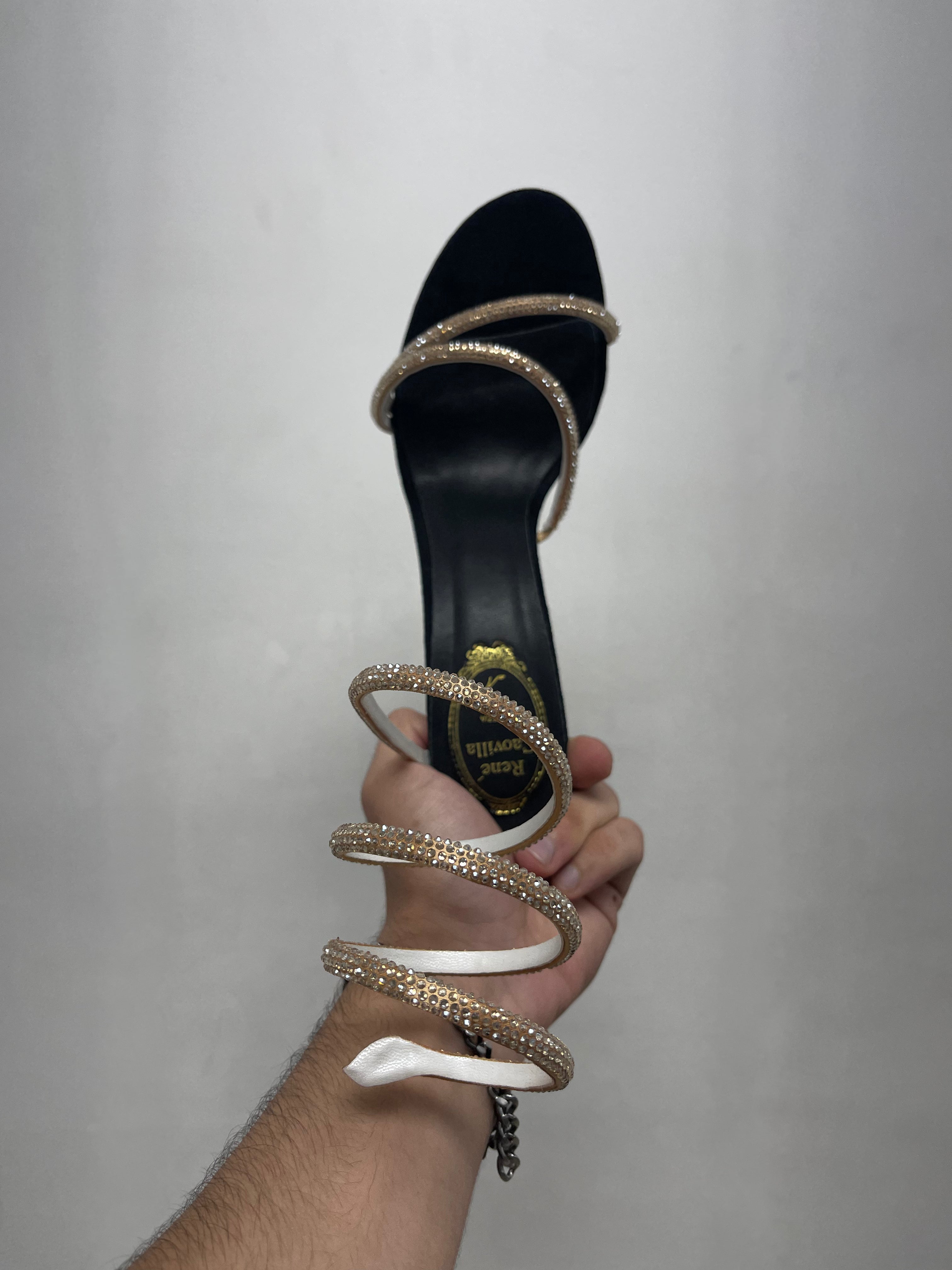 Rene Caovilla Margot Crystal Heels