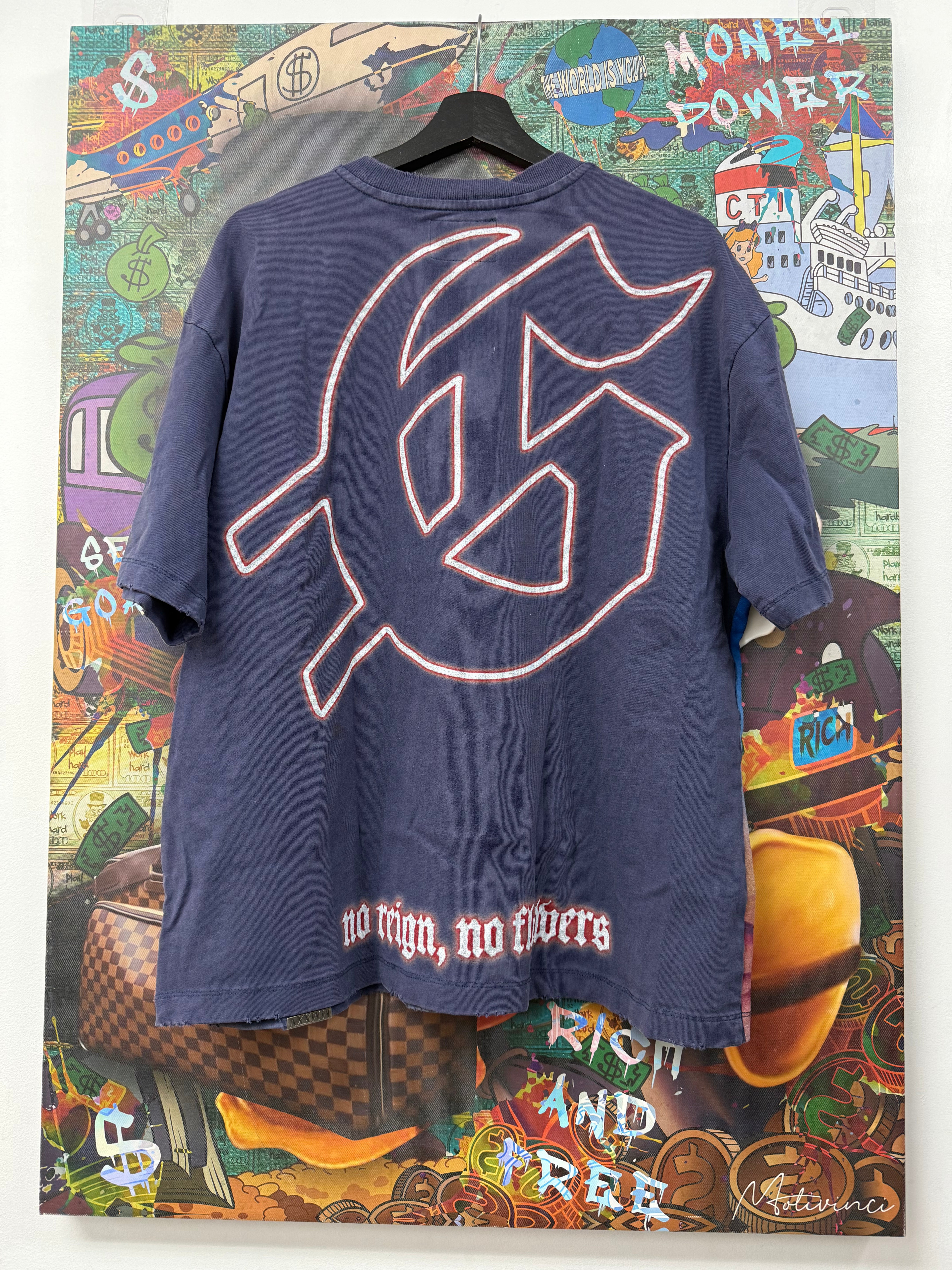 Godspeed Navy Vision Flowers Tee