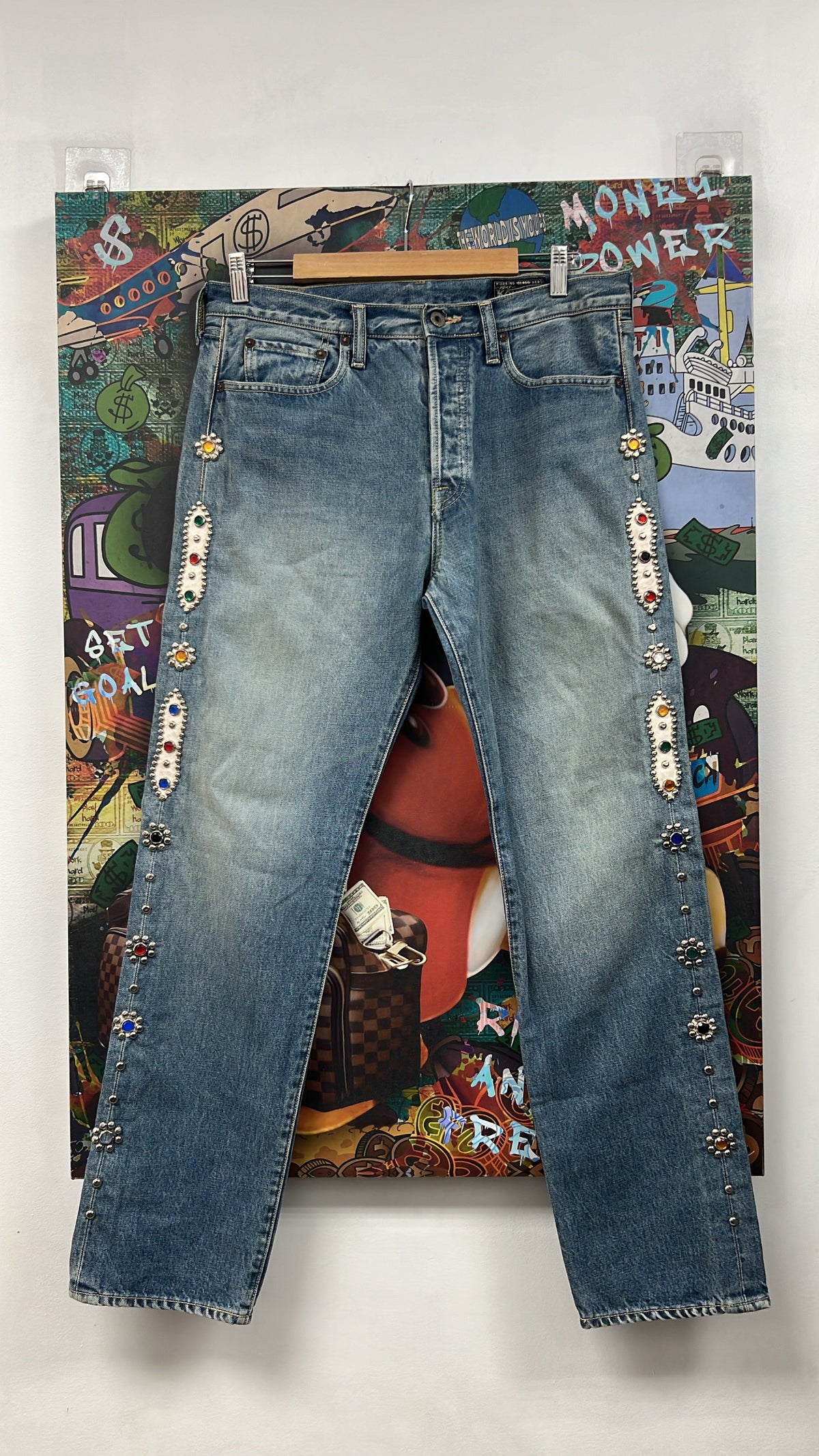 Kapital Light Wash Gem Jeans