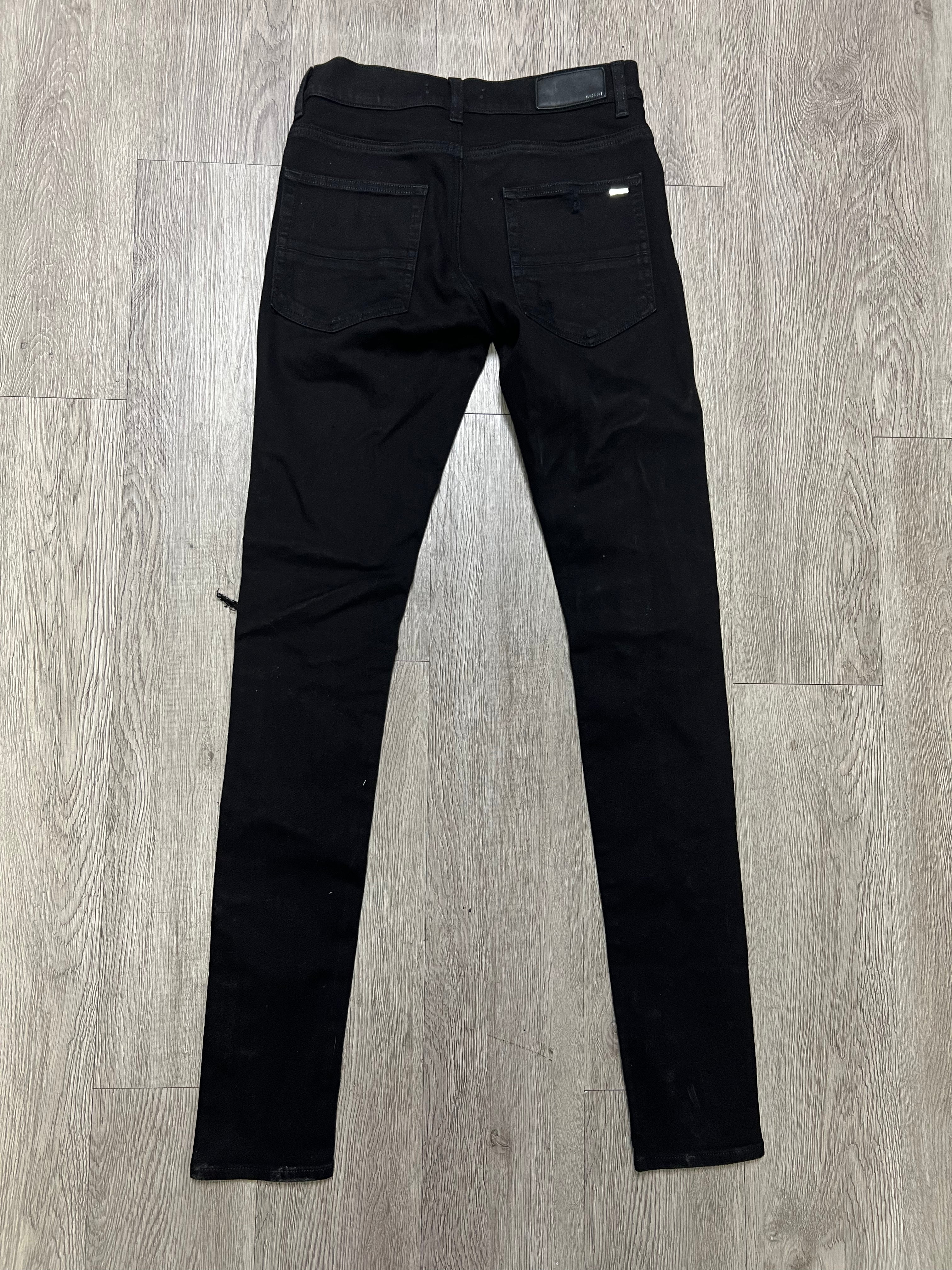 Amiri MX1 Black Black Patch Jeans
