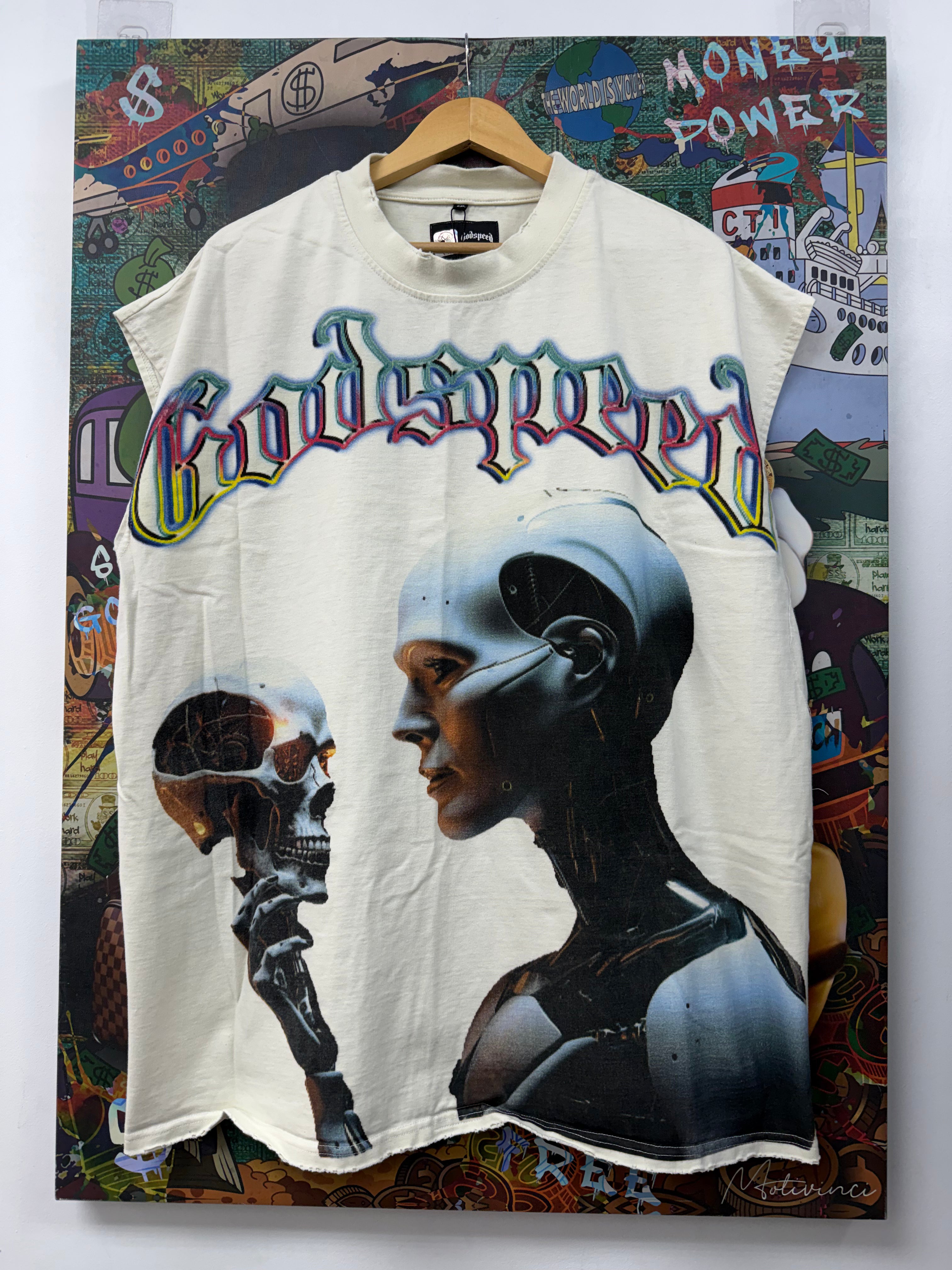 Godspeed Cream Mankind Vs Ai Sleeveless Tee