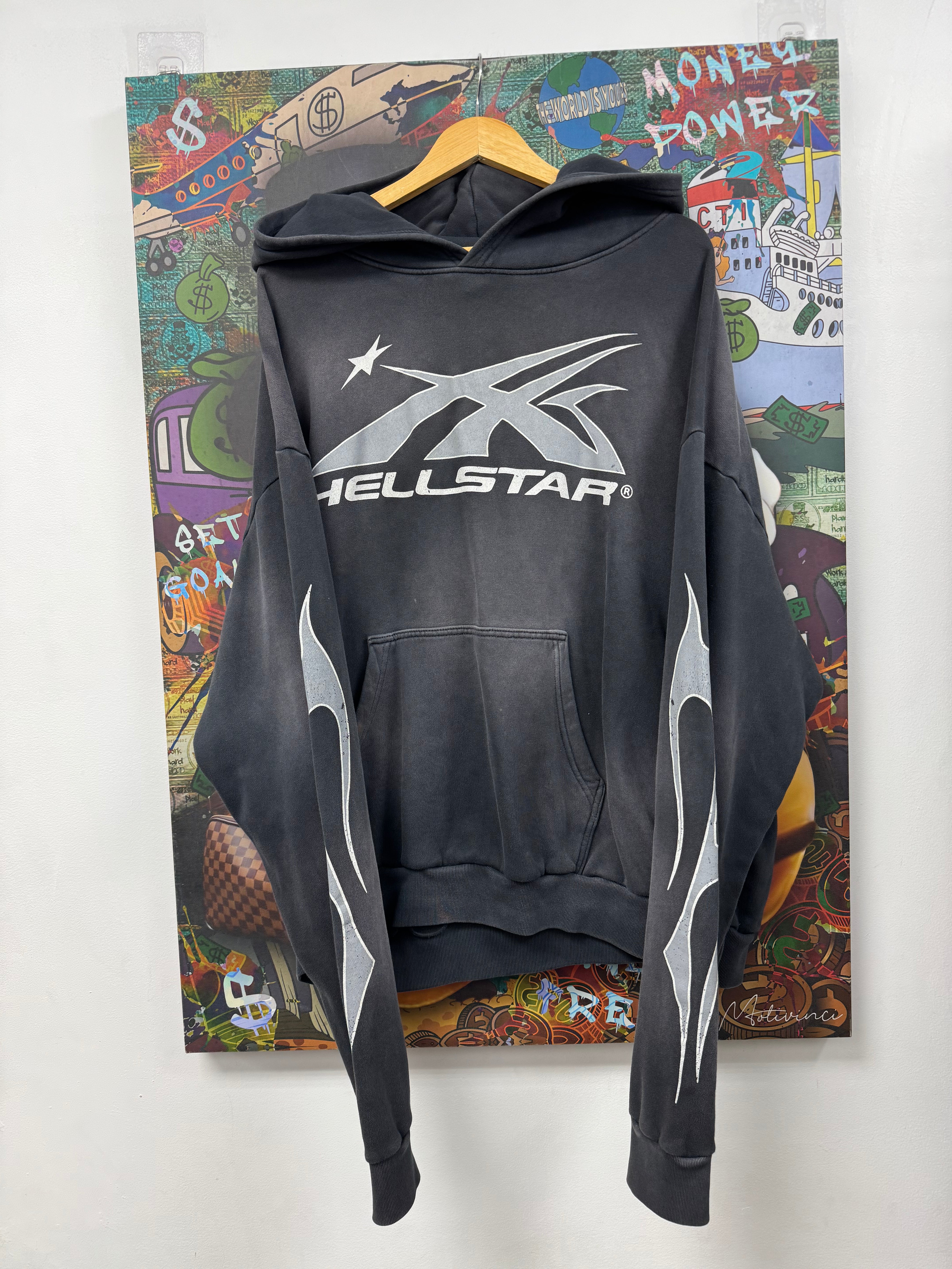 Hellstar Black Wash Uniform Hoodie