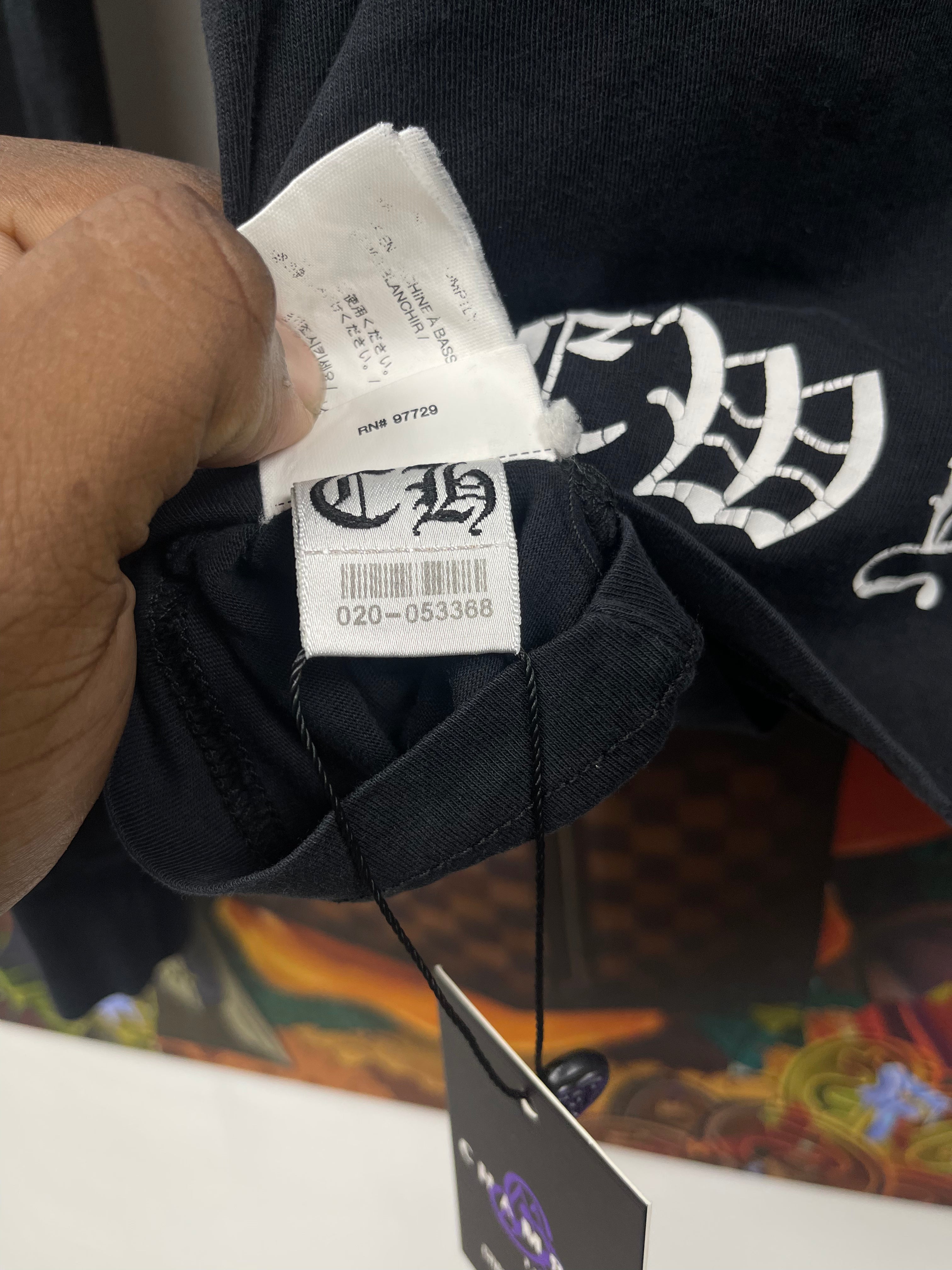 Chrome Hearts Black New York Floral Horseshoe Long Sleeve