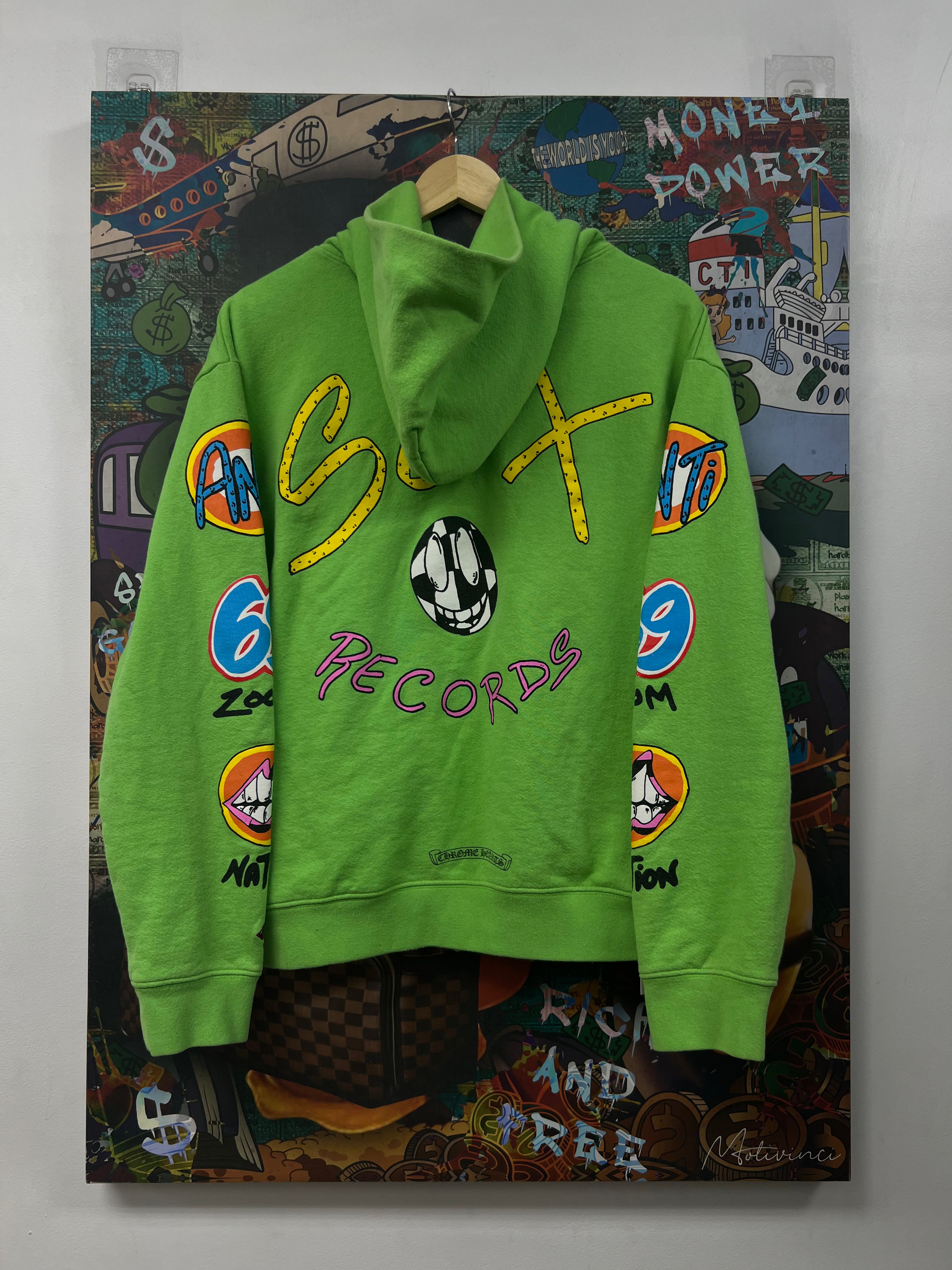 Chrome  Hearts Matty Boy Green Sex Records Hoodie