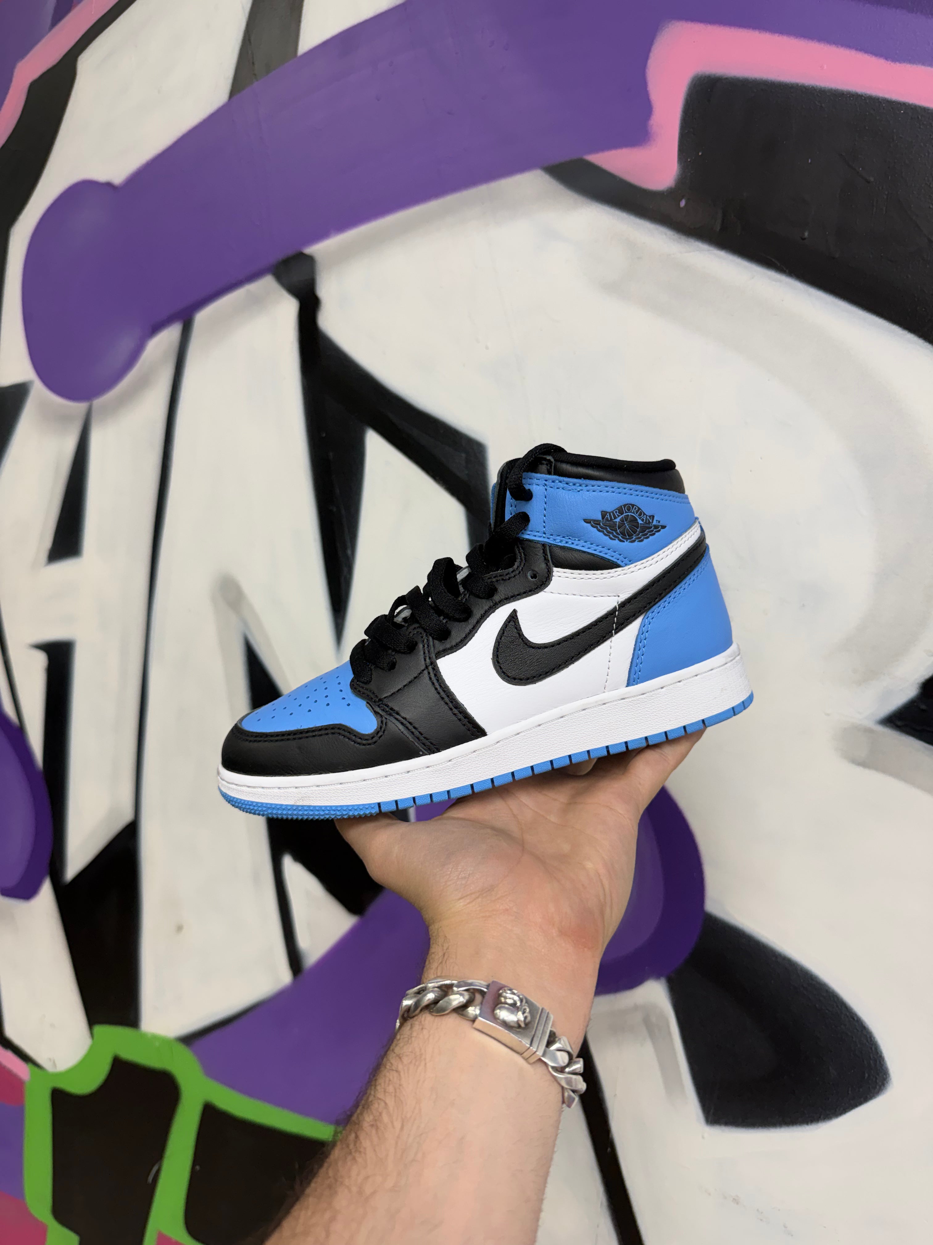 Jordan 1 UNC Toe Sneakers