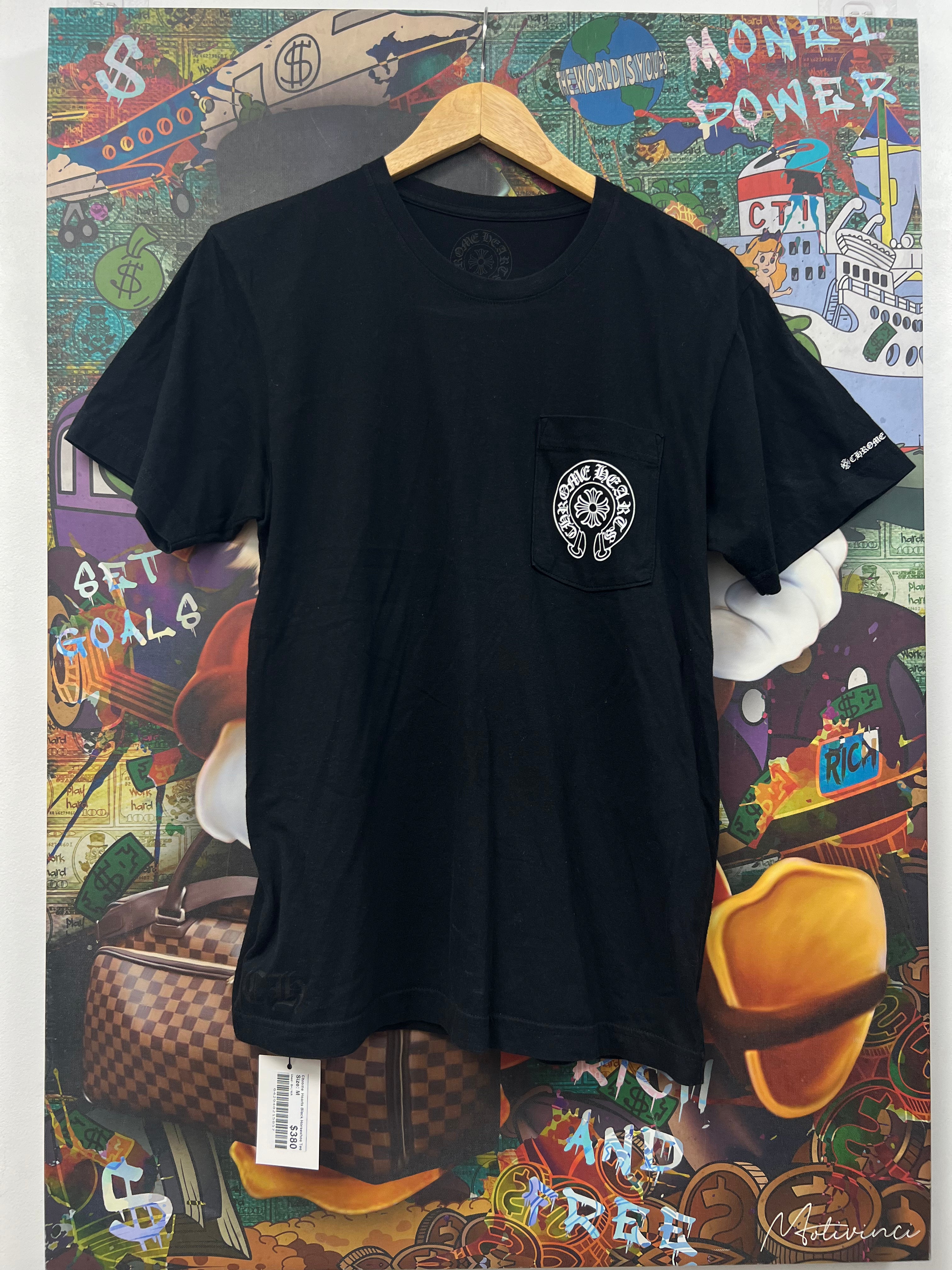 Chrome  Hearts Black Horseshoe Tee