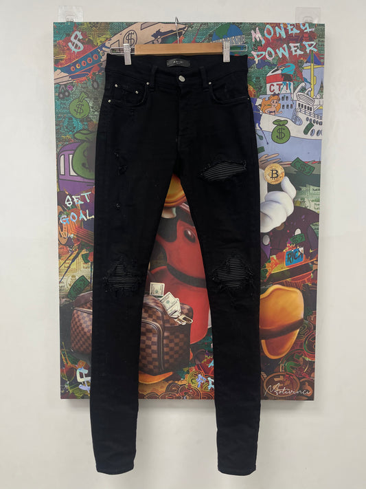Amiri MX1 Black Black Patch  Used 29