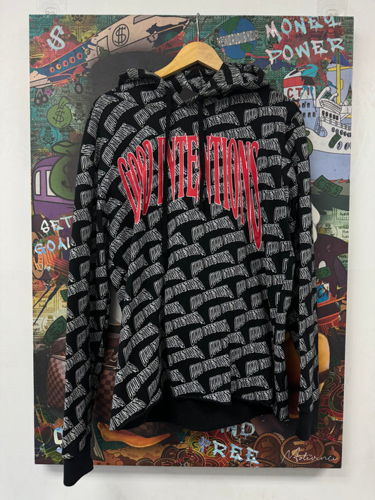 VLONE Nav Good Intentions All Over Hoodie Used Large N/A