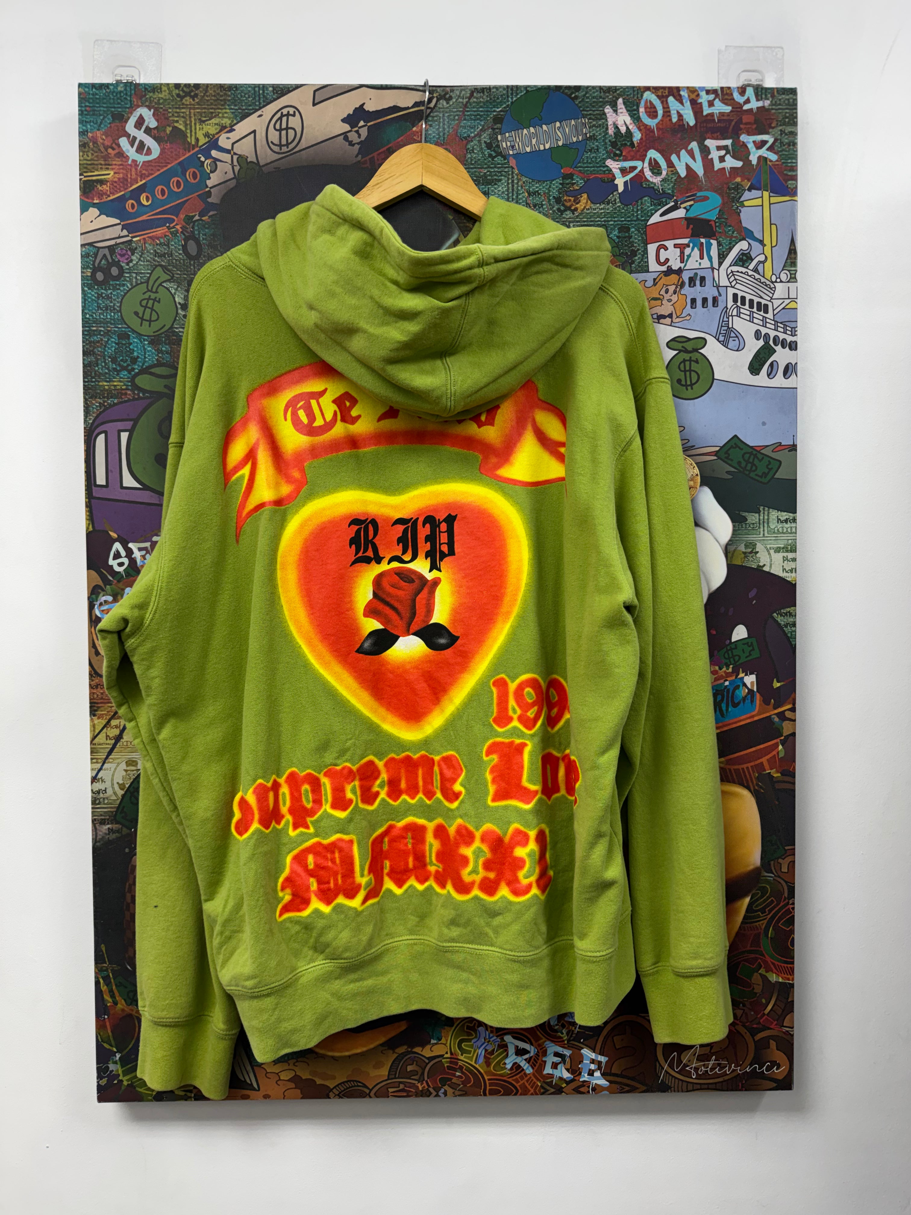 Supreme Light Olive Te Amo Hoodie