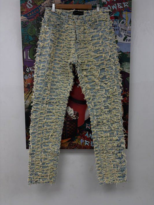 WDW Distressed Denim Bleach Wash Used 32