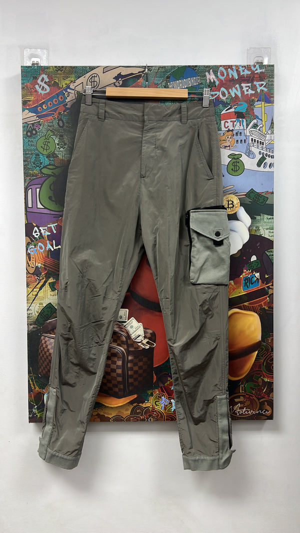 Dior Grey Grid Cargo Pants