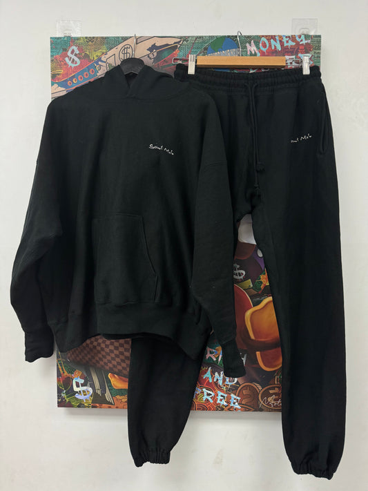 Saint Michael Scribble Sweatsuit Black Used Small N/A