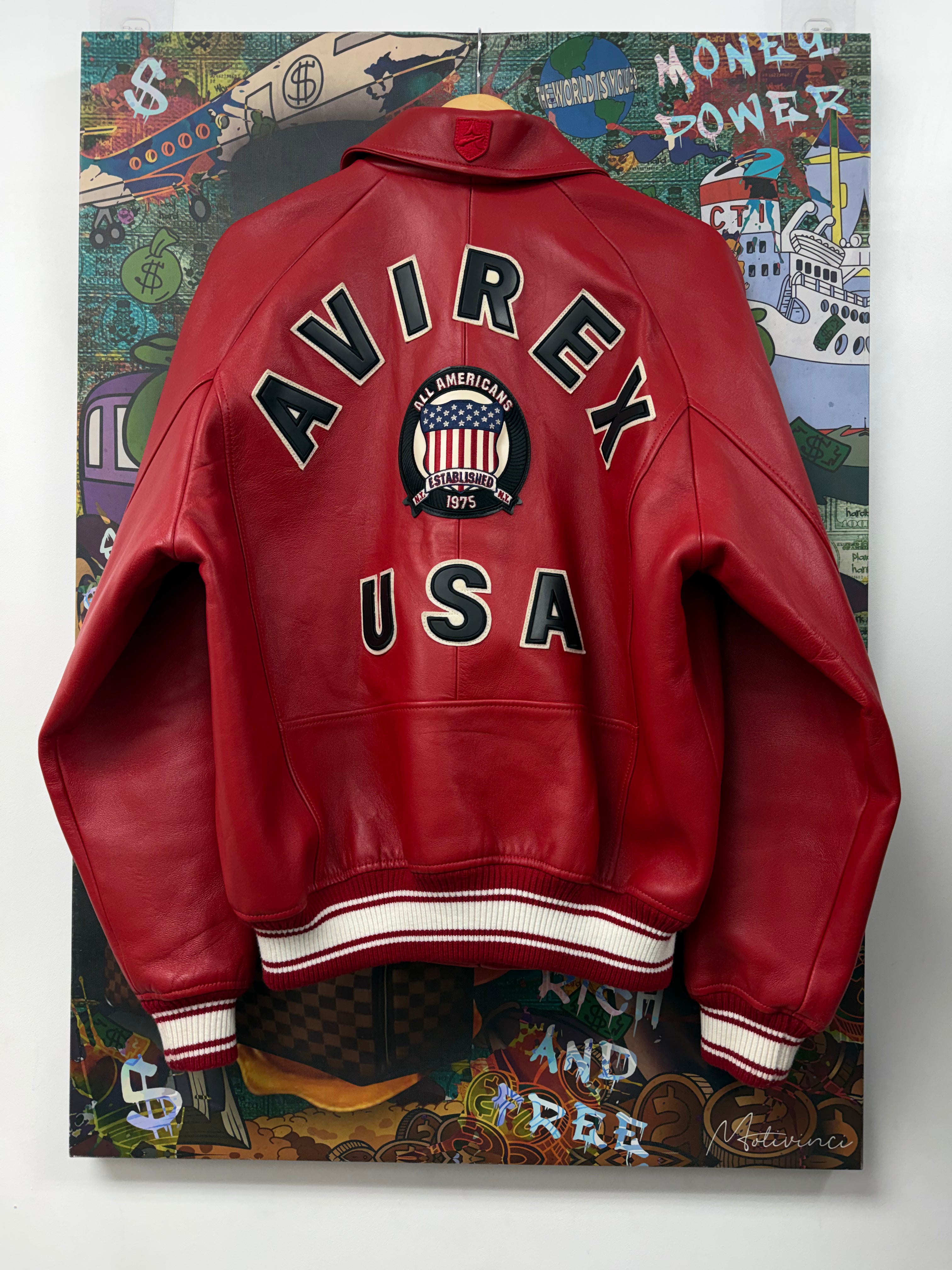 Avirex Red Leather Jacket