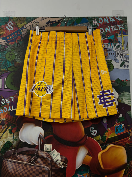 EE LA Lakers Shorts New XL (Fits Small) With Tags