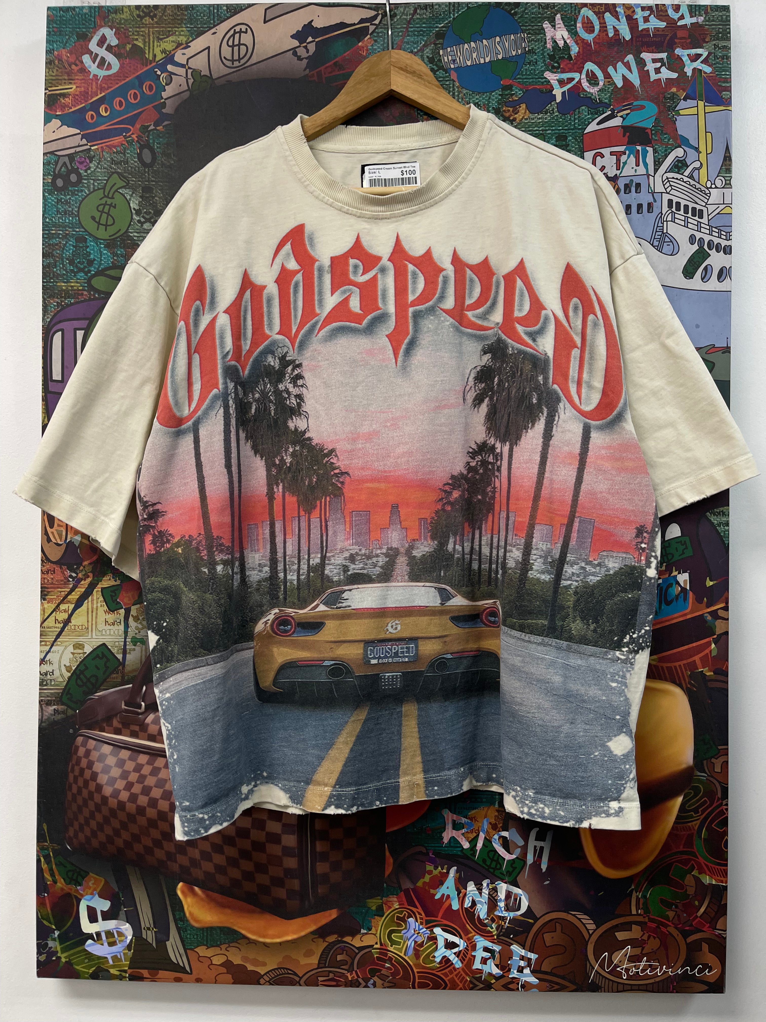 Godspeed Cream Sunset Blvd Tee