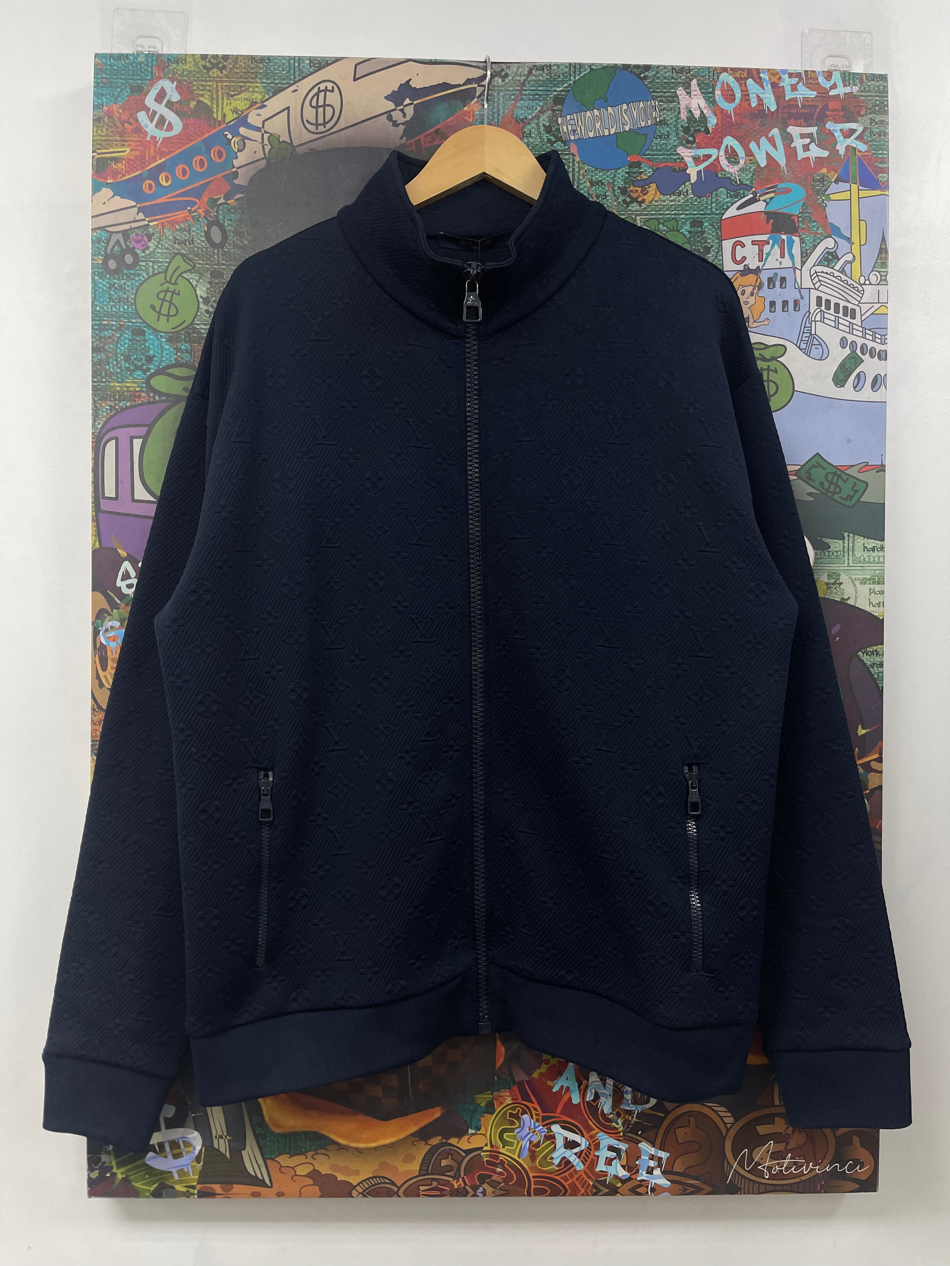 Louis Vuitton Navy Monogram Track Jacket