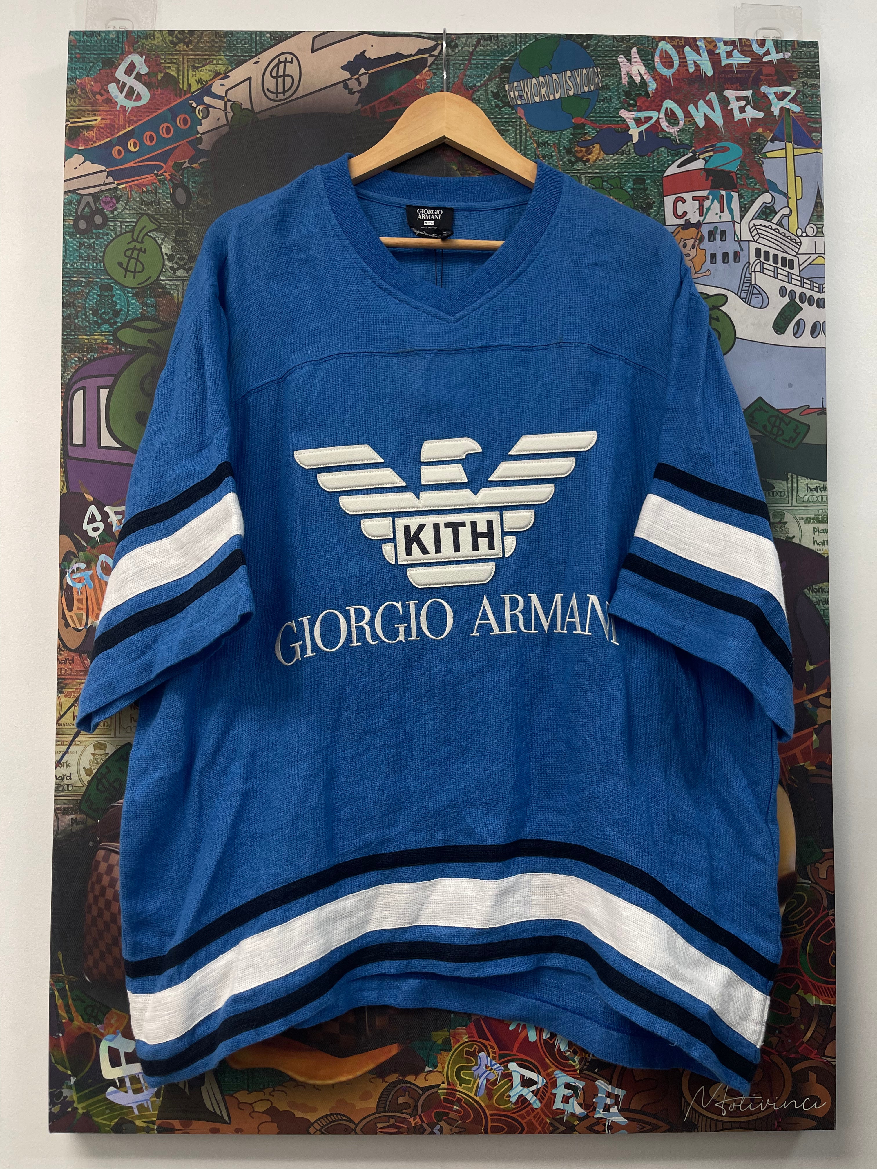 Kith x Armani Linen Hockey Shirt
