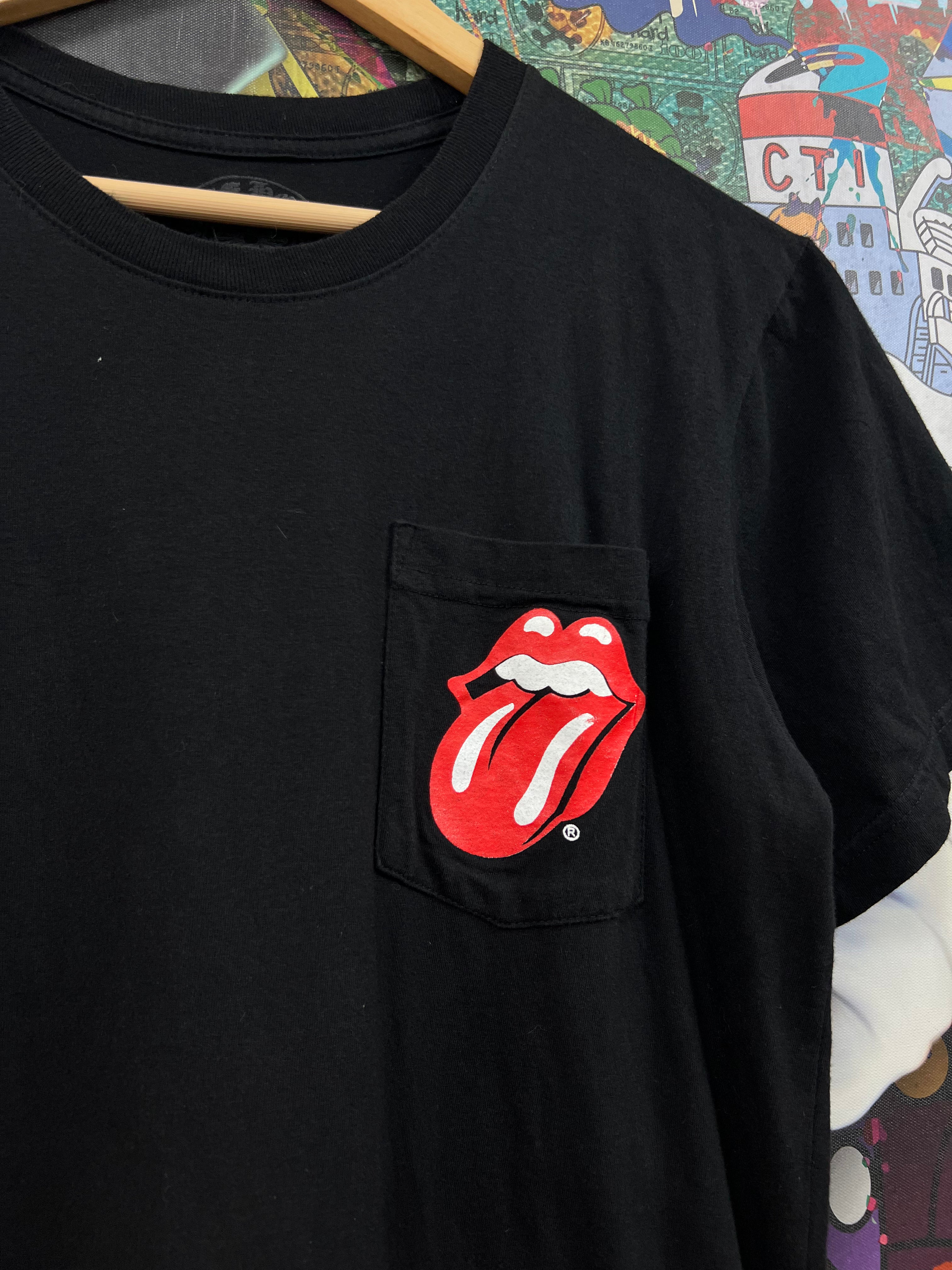Chrome  Hearts Black Rolling Stones Horseshoe Tee
