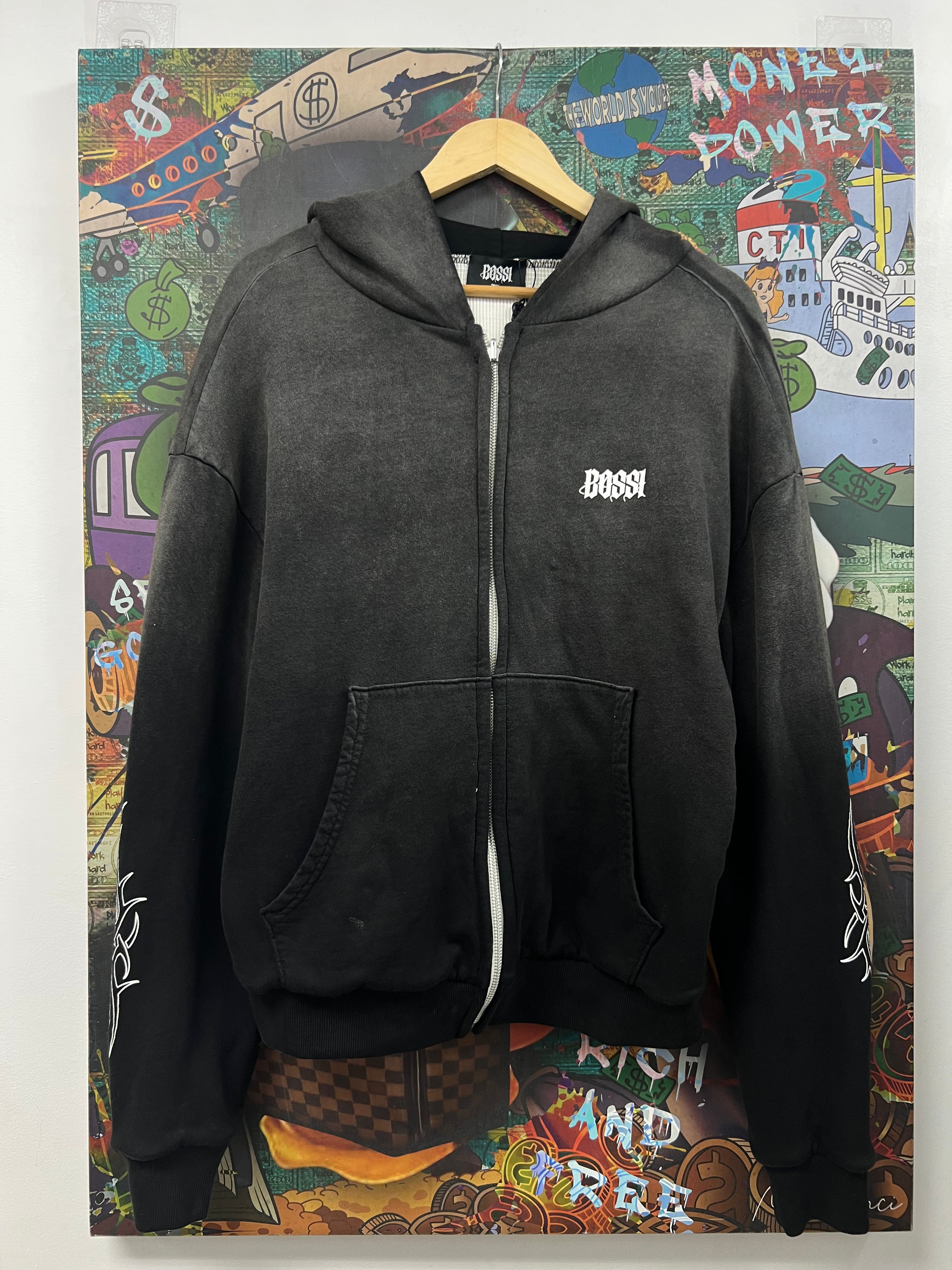Bossi Black Wash Thermal Lined Zip Up