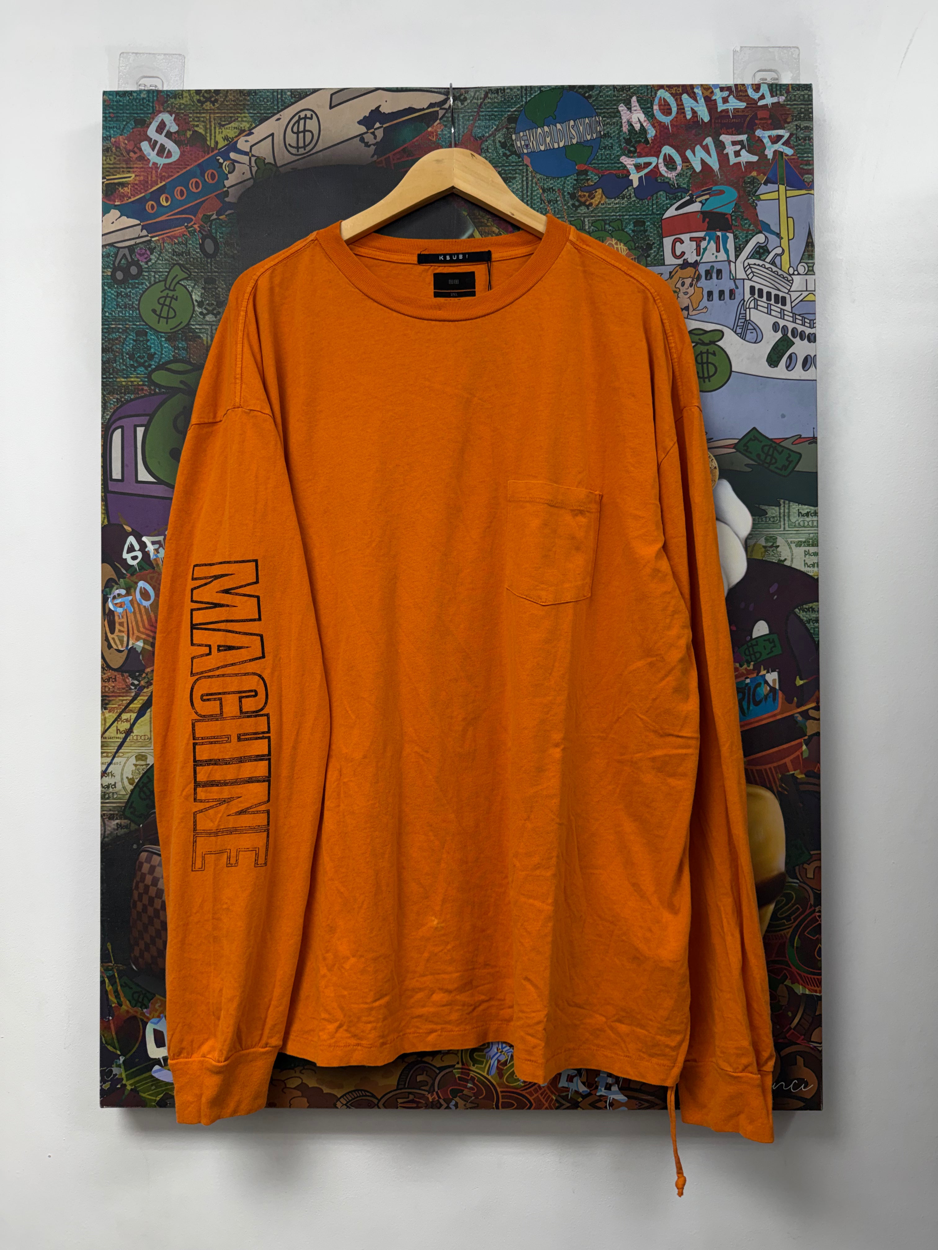 Ksubi Orange Black LS Tee